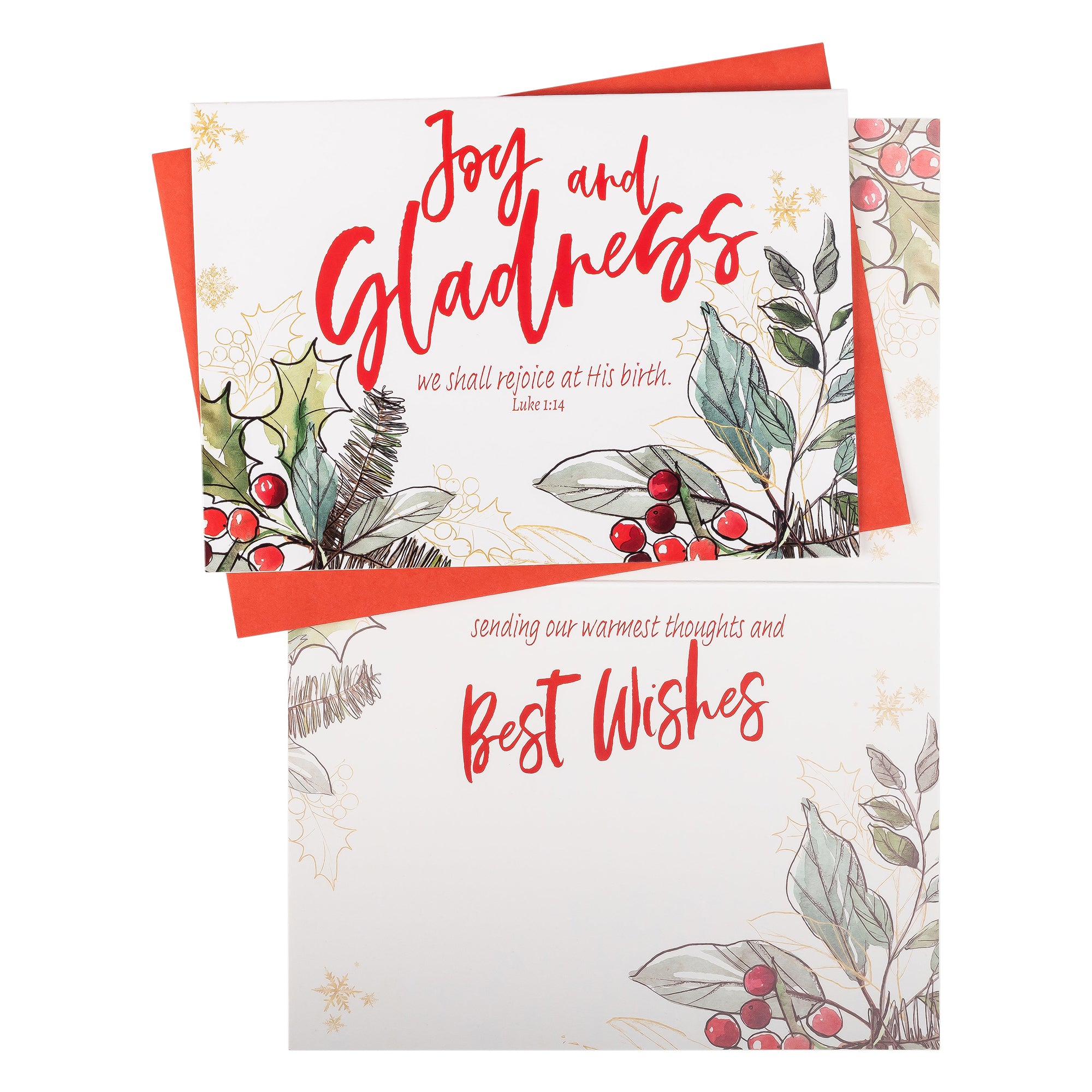 Boxed Christmas Cards: Holly Merry Christmas