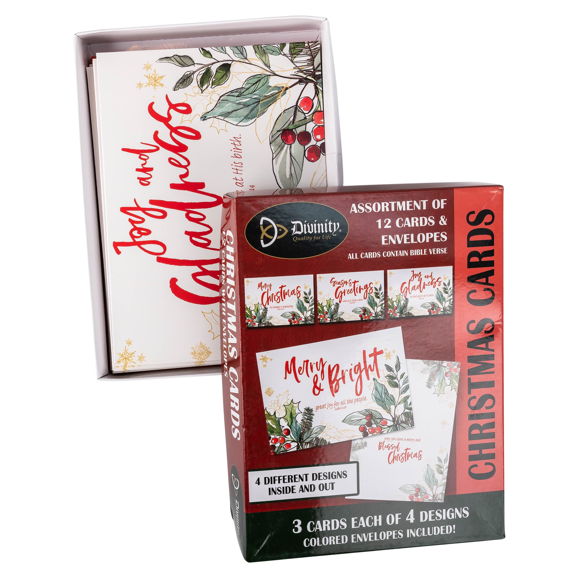 Boxed Christmas Cards: Holly Merry Christmas