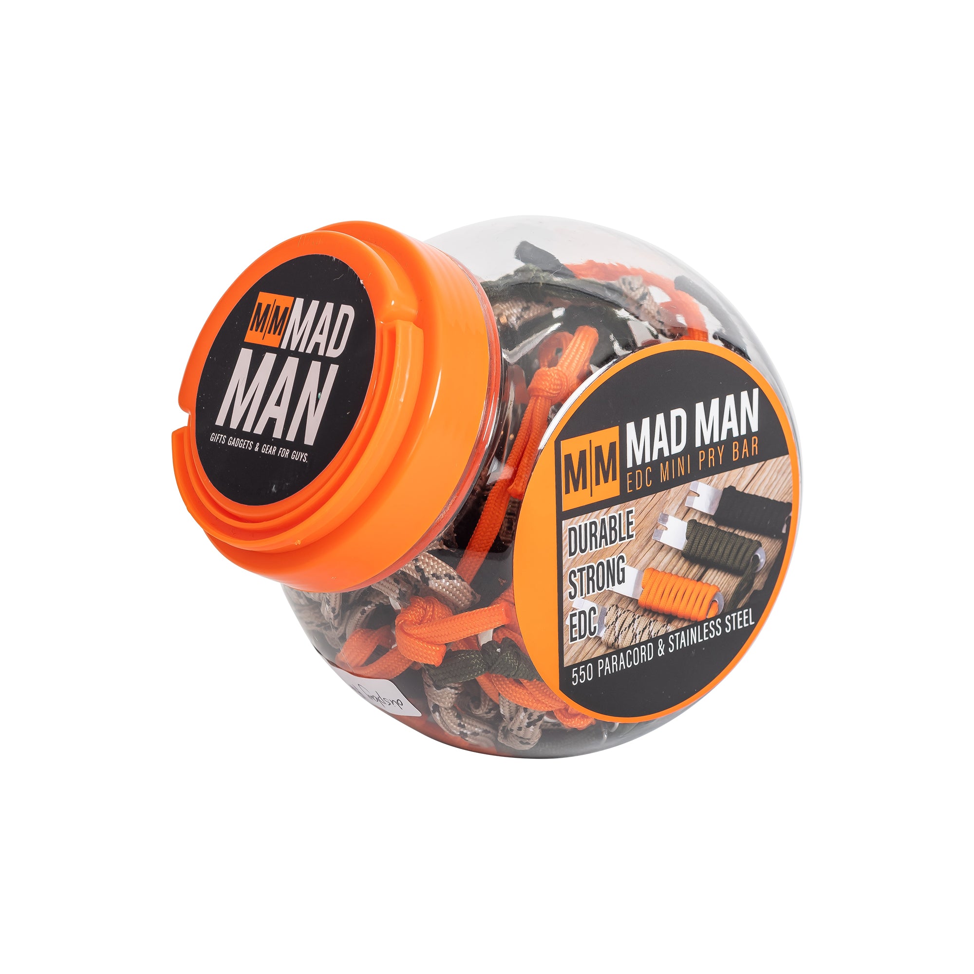 Mini Pry Bar Pre-Loaded Display (10 of each Black, Orange, Green, Camo)