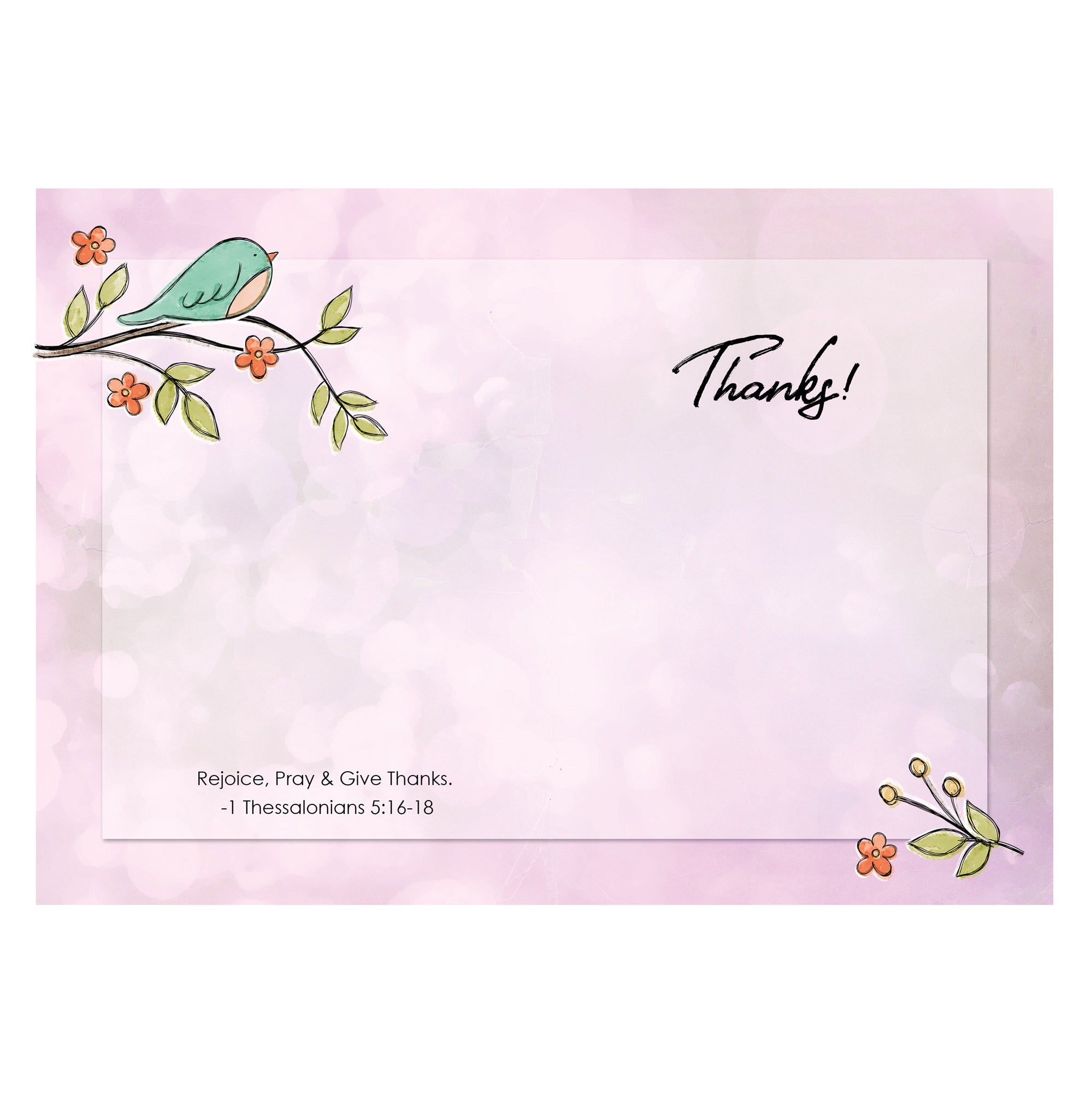 Boxed Cards: Thank you, Bird on Branch