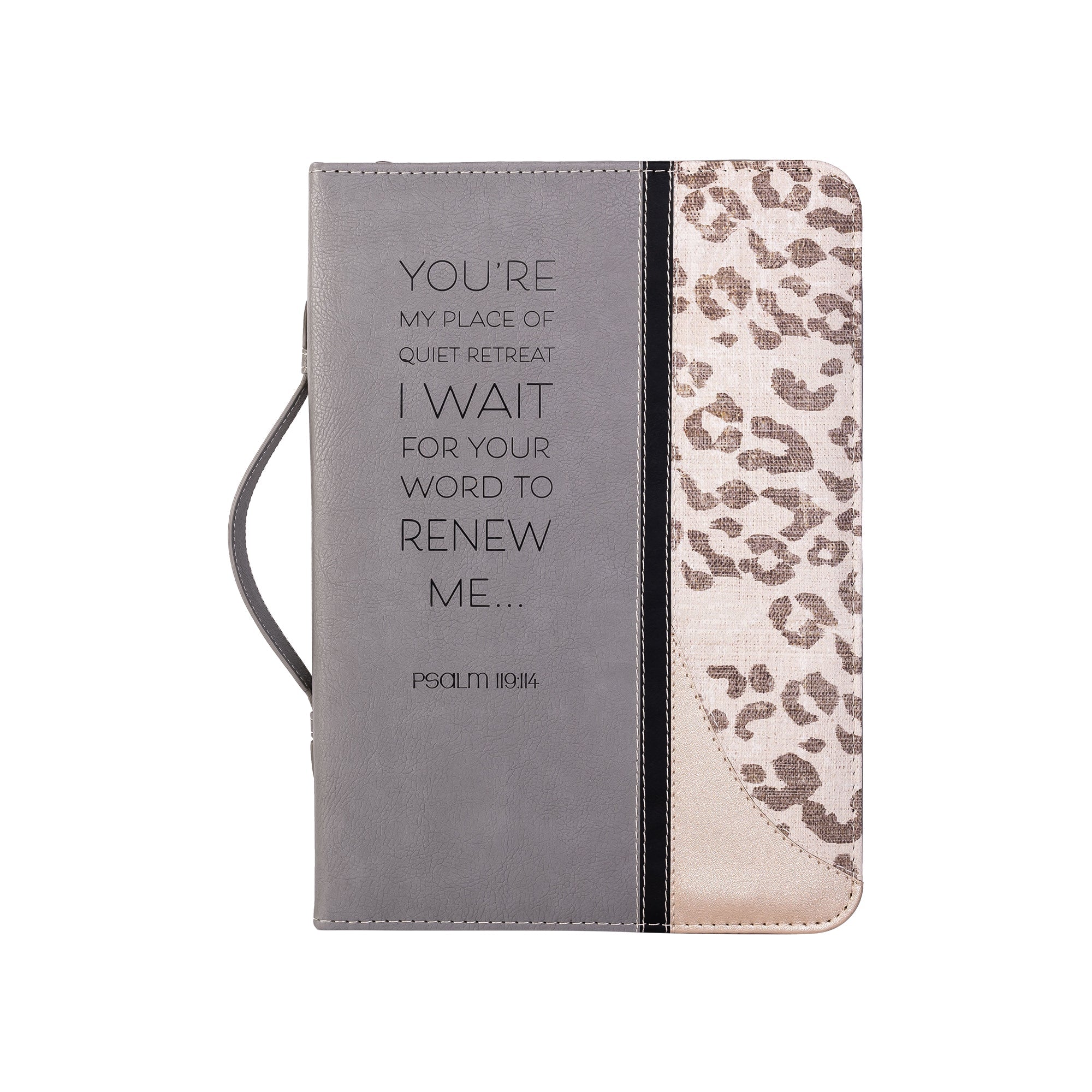 Divine Details: Bible Cover - Leopard w/Metallic Gold Renew