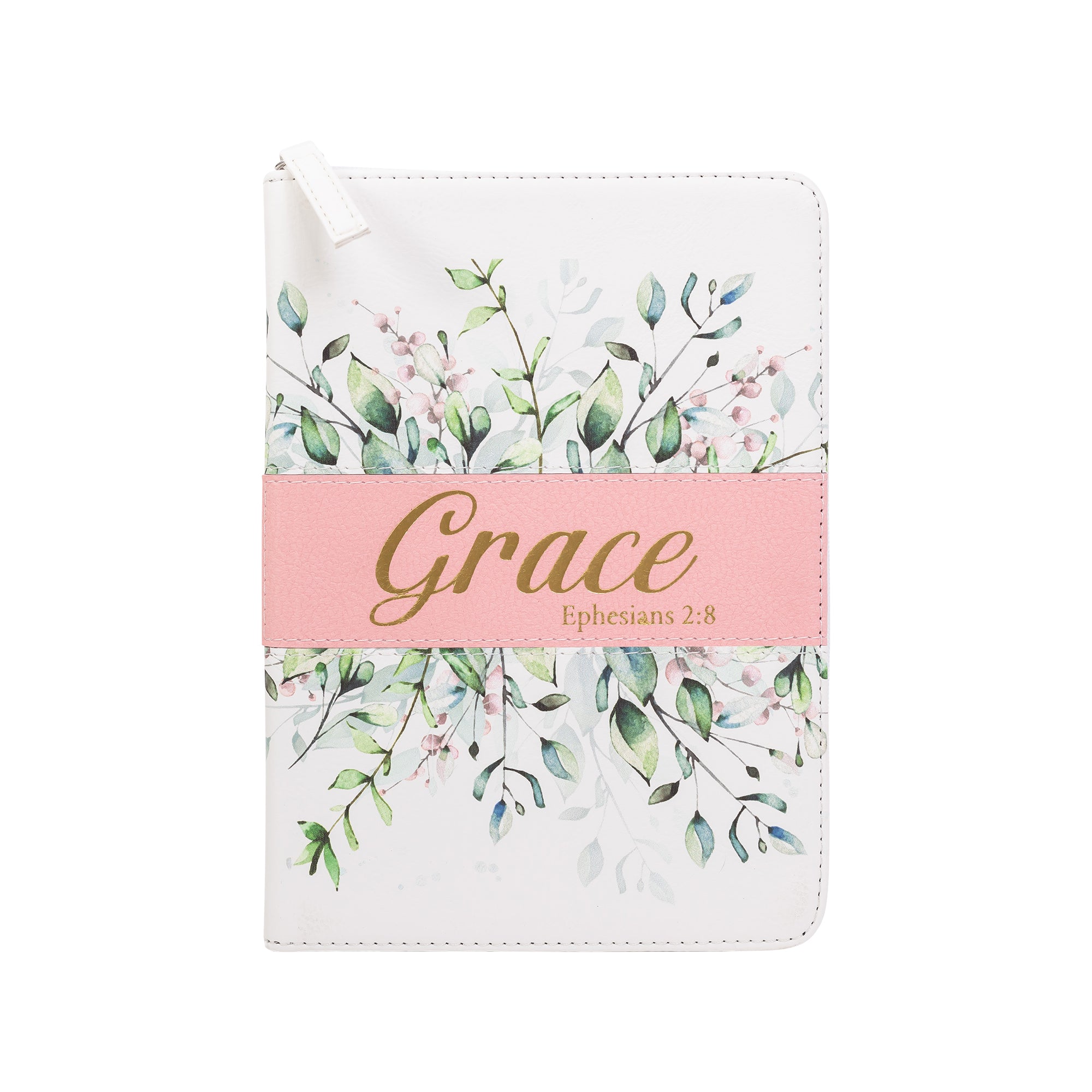 Zippered Journal: Watercolor Flower Grace
