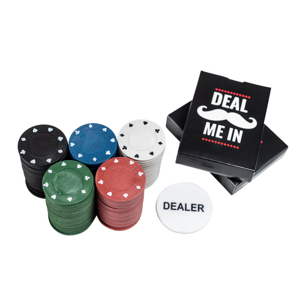 Las Vegas Poker Playing Cards with Dice in Tin Box