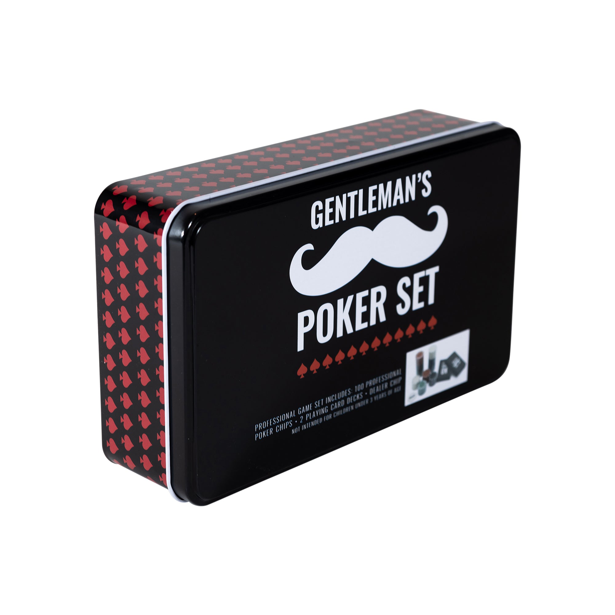 Men's Professional Poker in a Tin Set