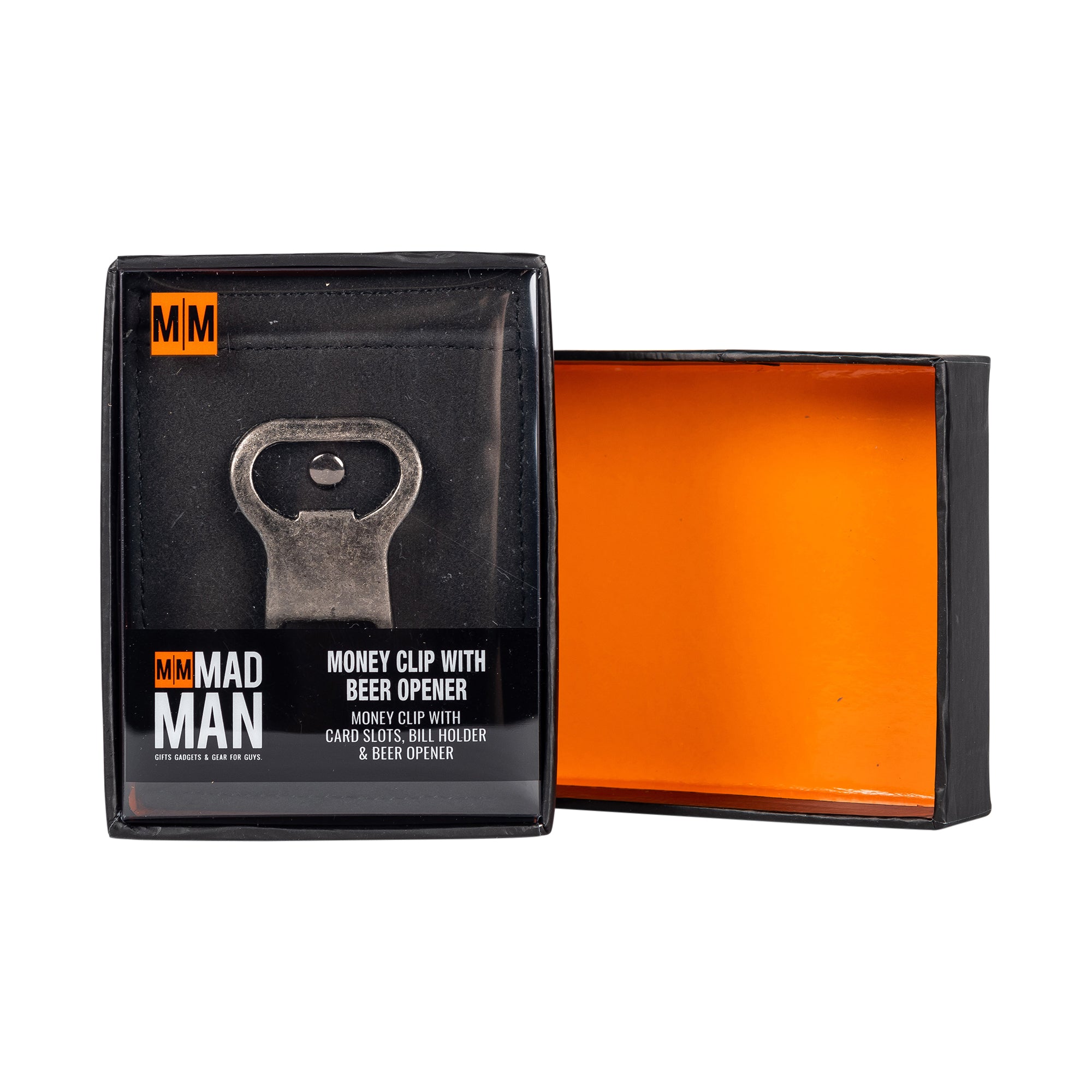 Leather Money Clip With Beer Opener
