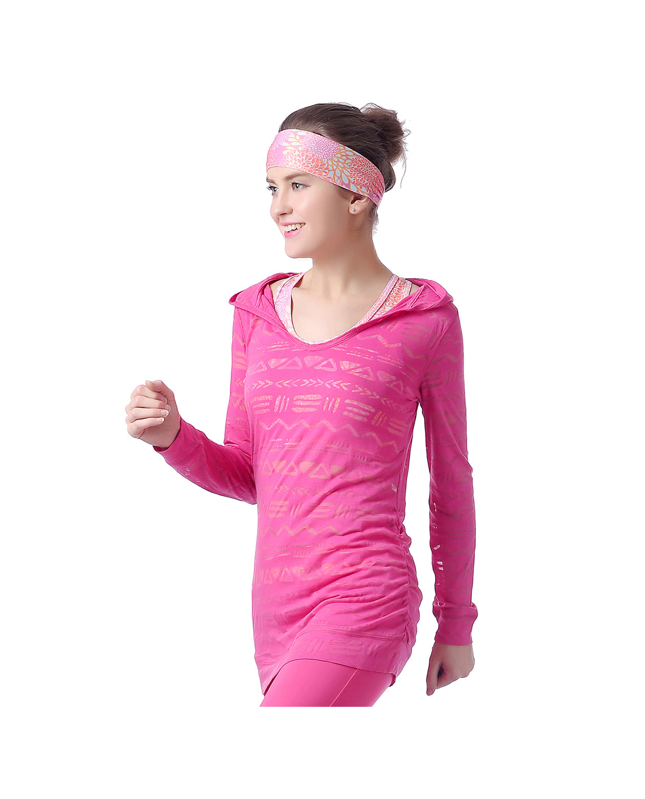 M2O: Pink Burnout Hoodie (L)
