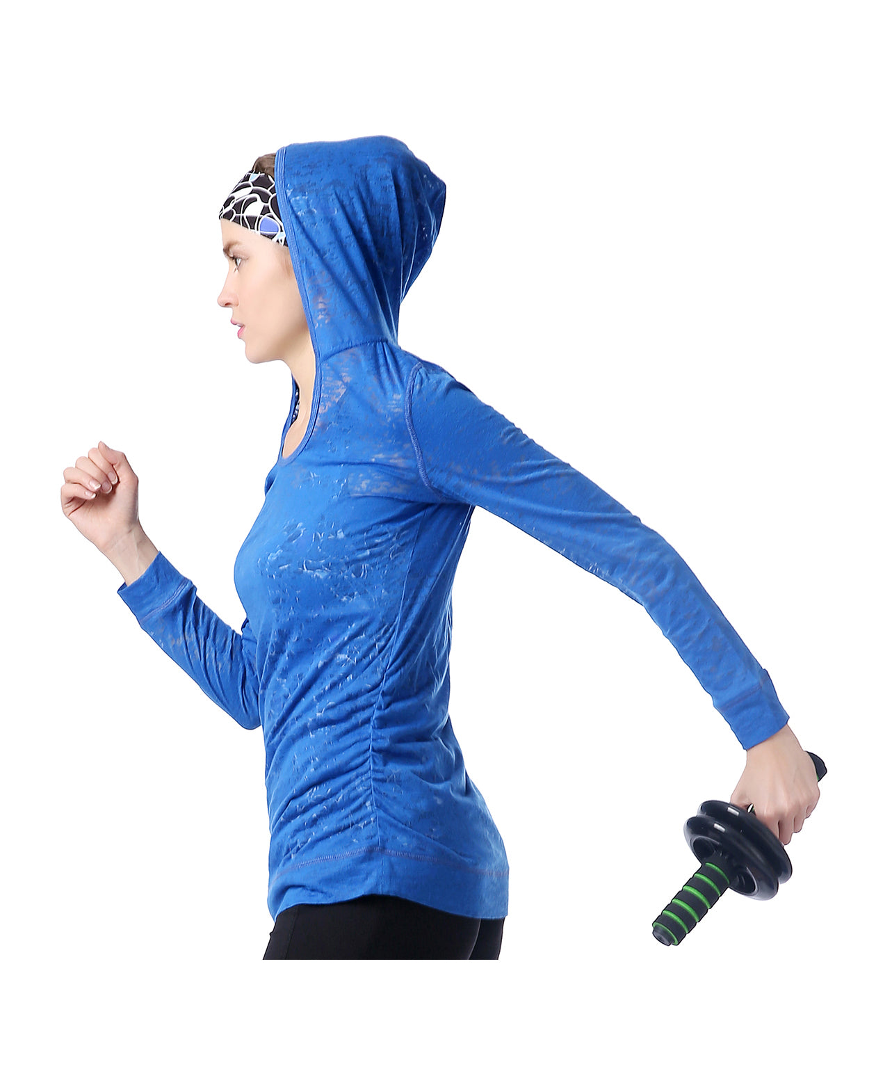 M2O: Royal Blue Burnout Hoodie (L)