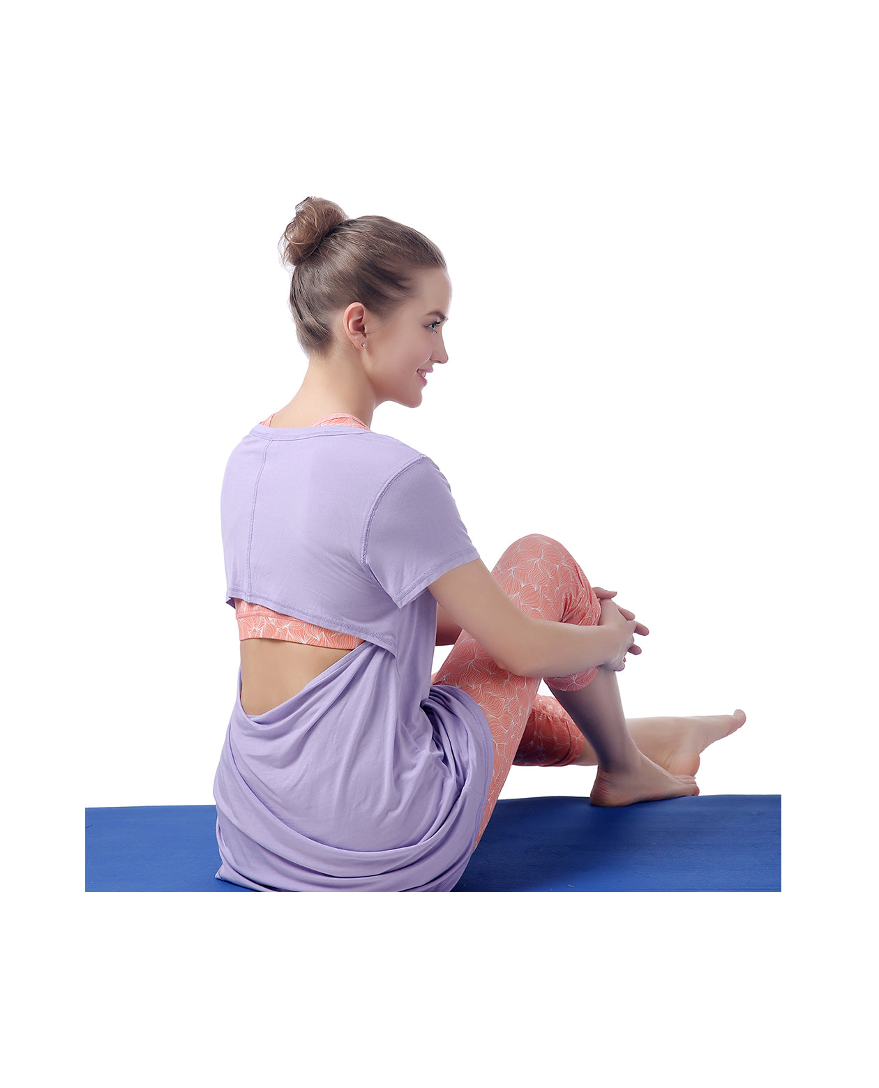 M2O: Periwinkle Long Open Back T (XL)