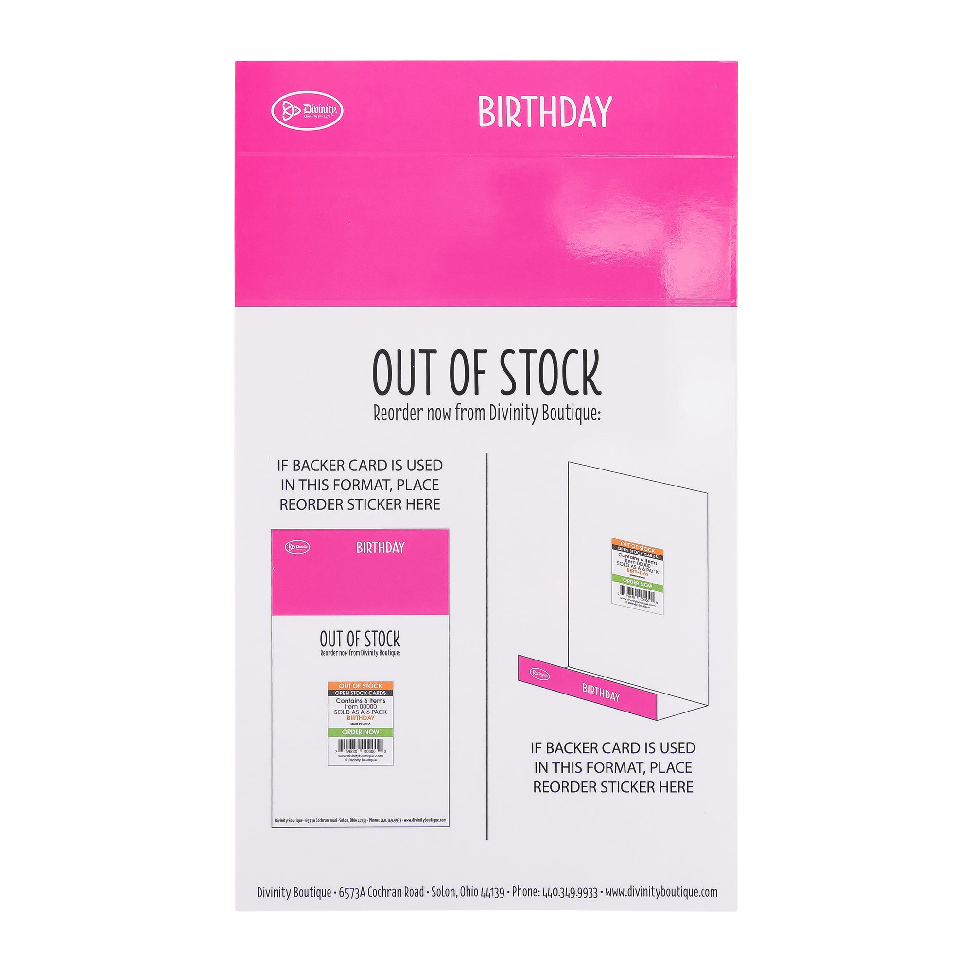 Single Cards - Birthday - Happy Birthday Genesis 1:31 (6 pk)