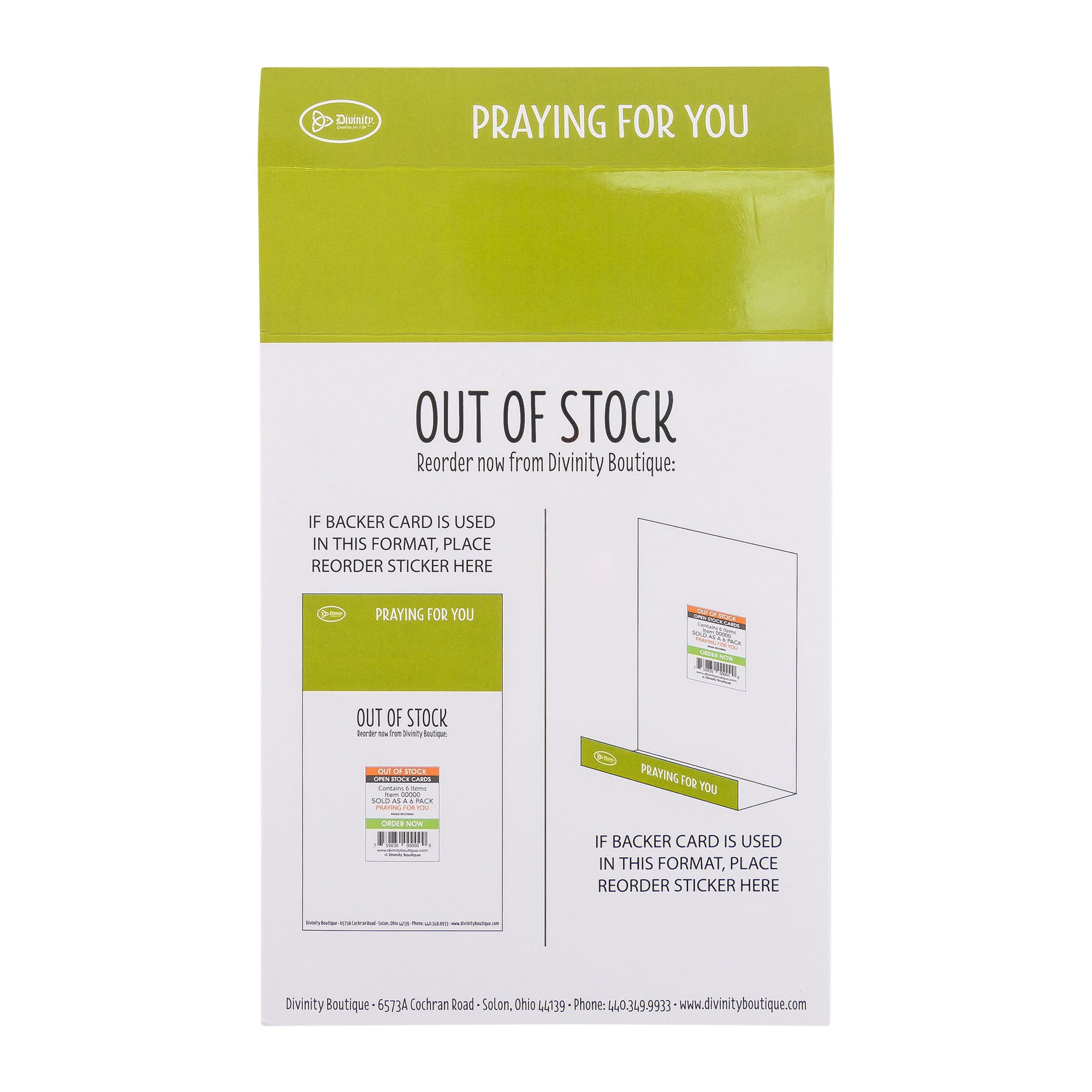 Single Cards - Praying for You - May God Colossians 1:3 (6 pk)