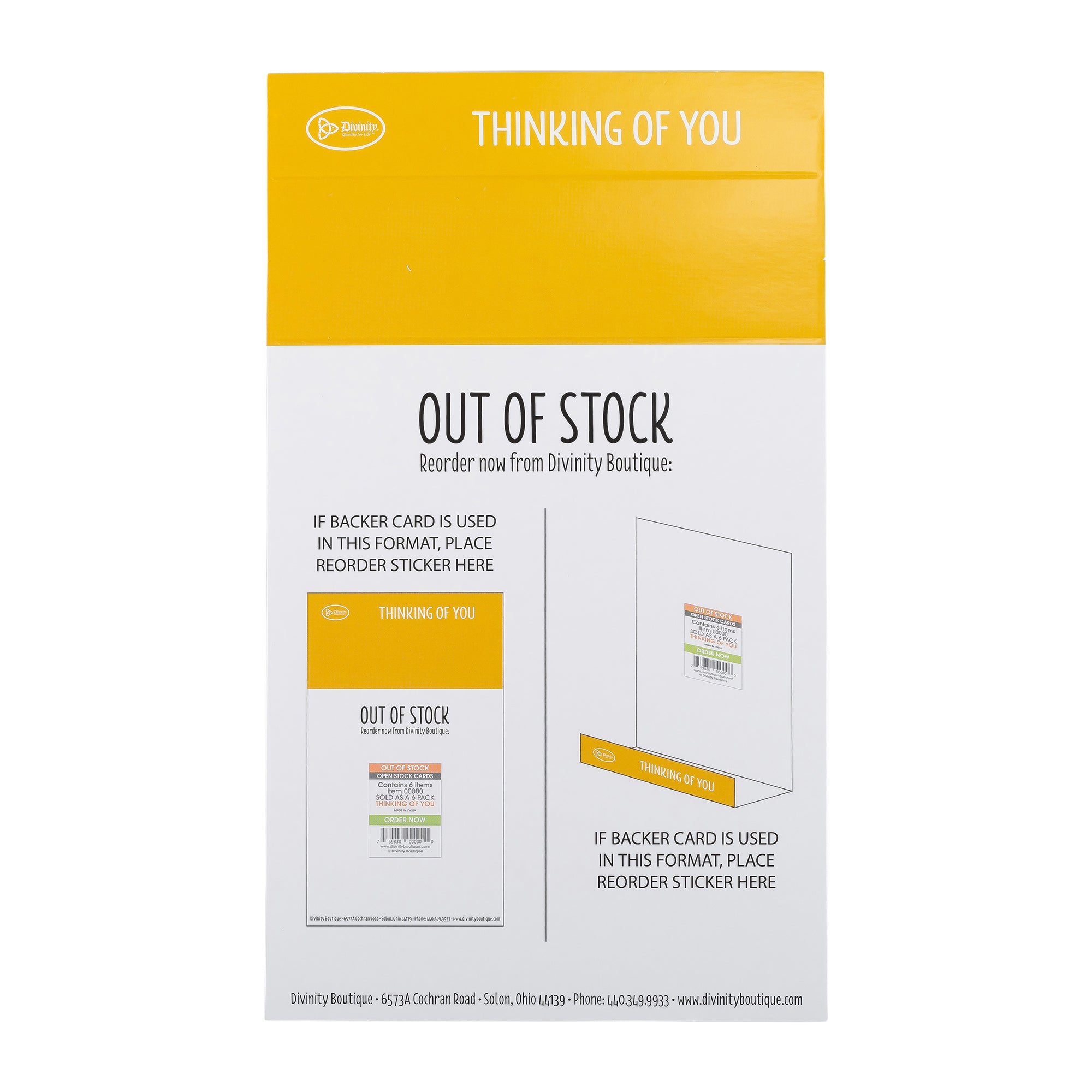 Single Cards - Thinking of You - Amazing You Ephesians 1:16 (6 pk)