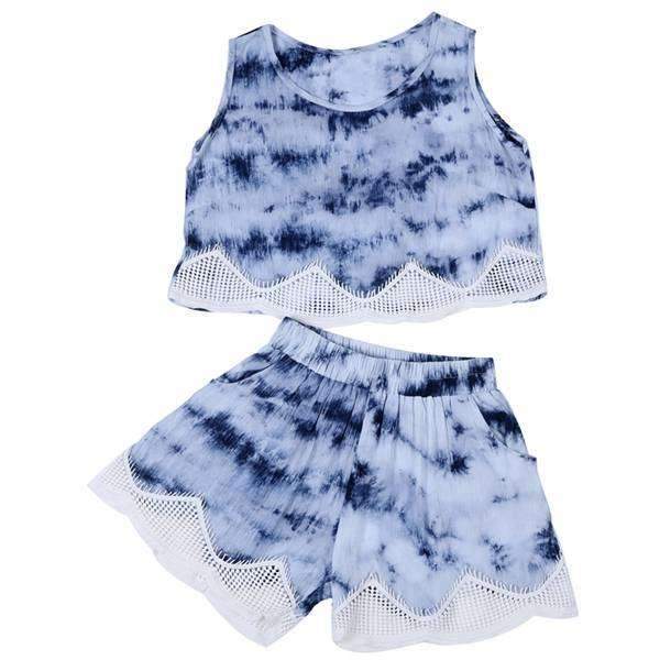 Brocade Hem Short Set,Bottoms,Mad Style, by Mad Style