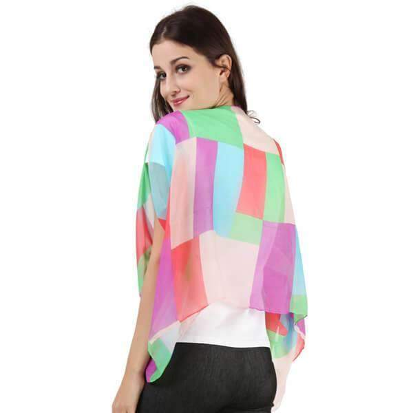 Chiffon Short Sleeve Wrap,Outerwear,Mad Style, by Mad Style