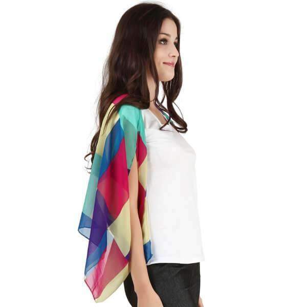 Chiffon Short Sleeve Wrap,Outerwear,Mad Style, by Mad Style