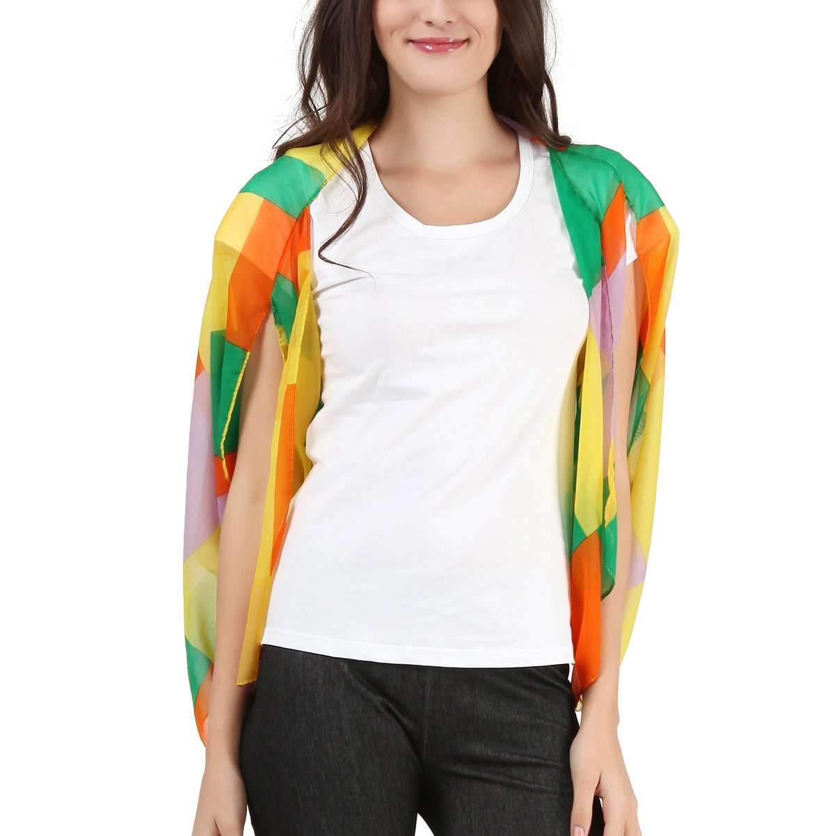 Chiffon Short Sleeve Wrap,Outerwear,Mad Style, by Mad Style