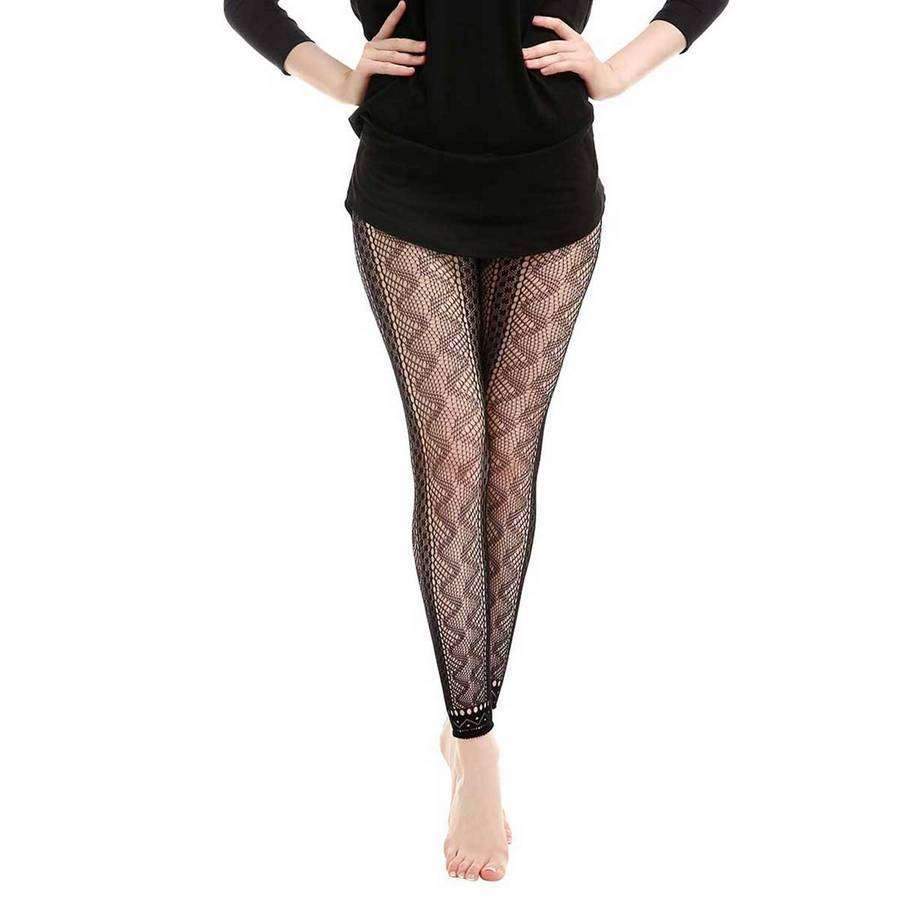 Gatsby Fishnet Abstract Leggings,Bottoms,Mad Style, by Mad Style