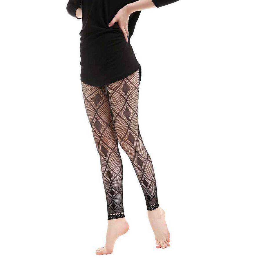 Gatsby Fishnet Abstract Leggings,Bottoms,Mad Style, by Mad Style