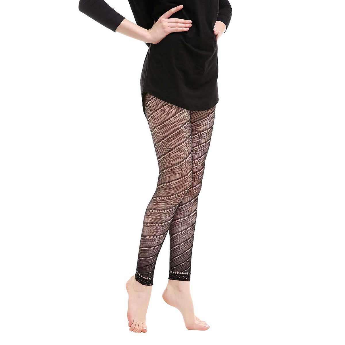 Gatsby Fishnet Abstract Leggings,Bottoms,Mad Style, by Mad Style