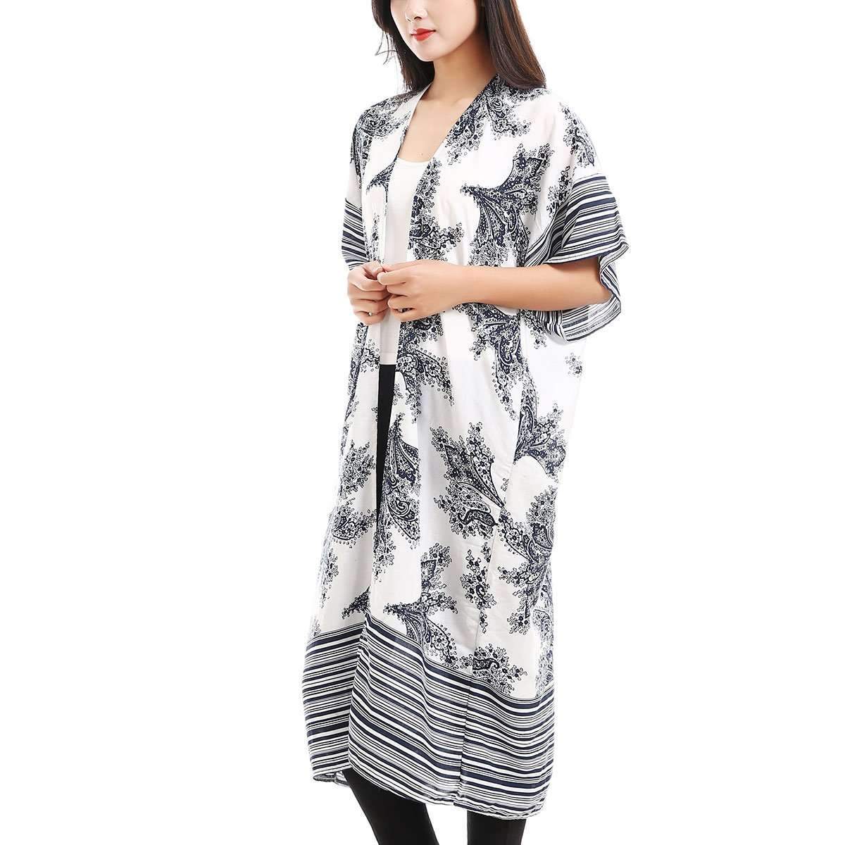 MonoChrome Kimono,Outerwear,Mad Style, by Mad Style