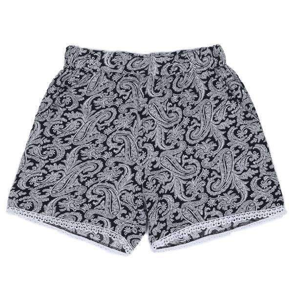Paisley Lace Bottom Shorts,Bottoms,Mad Style, by Mad Style