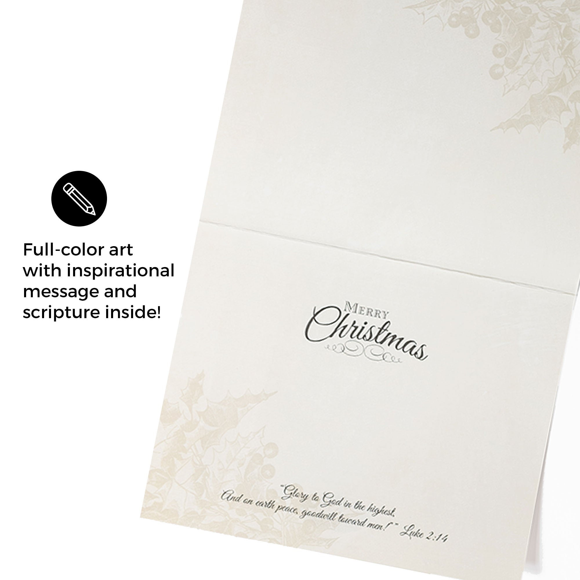 Boxed Christmas Cards: Silent Night Poinsettia
