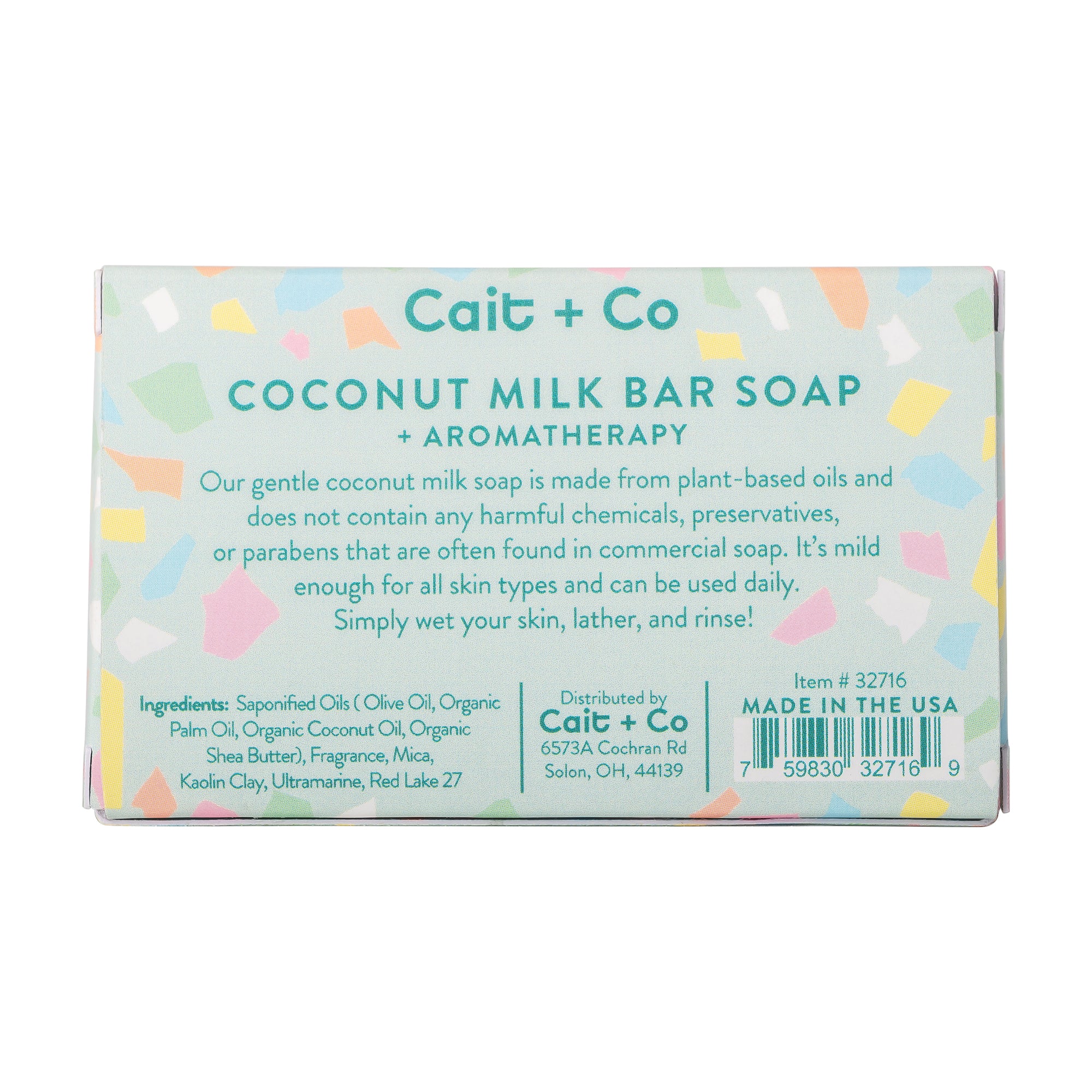 Coconut Milk Soap Counter Display with fill