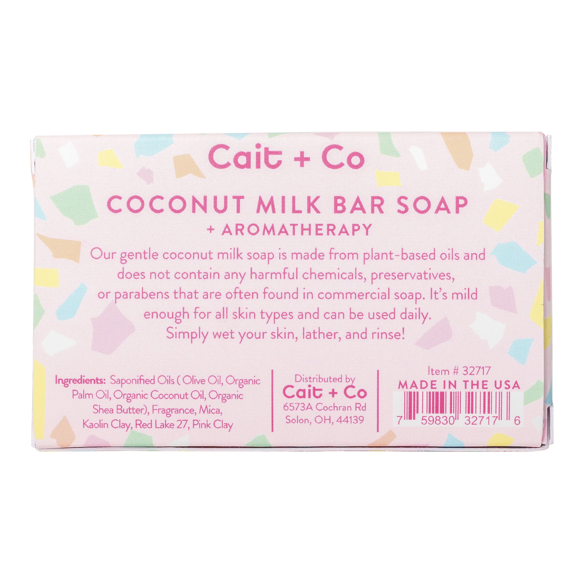 Coconut Milk Soap Counter Display with fill