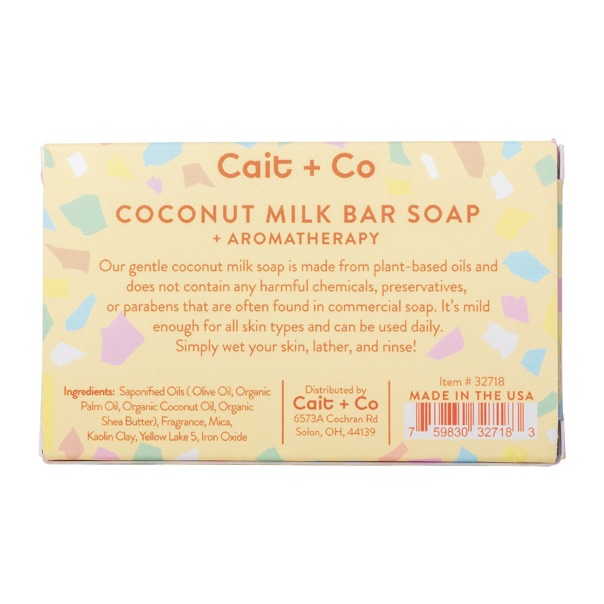 Coconut Milk Soap Counter Display with fill