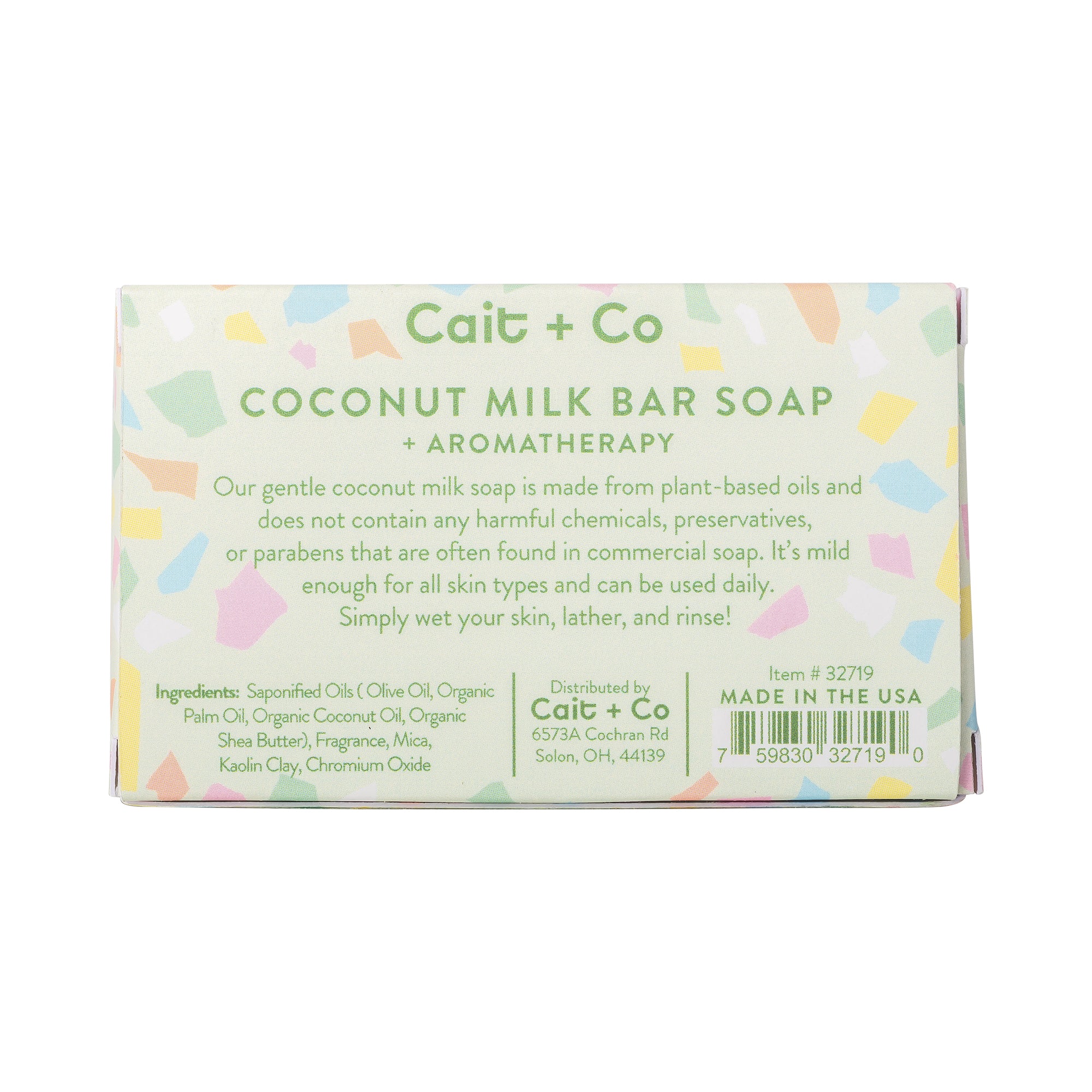 Coconut Milk Soap Counter Display with fill