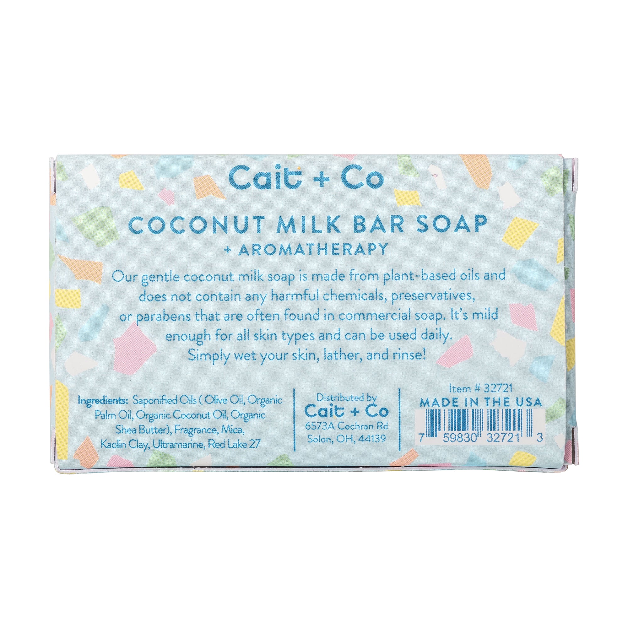 Coconut Milk Soap Counter Display with fill