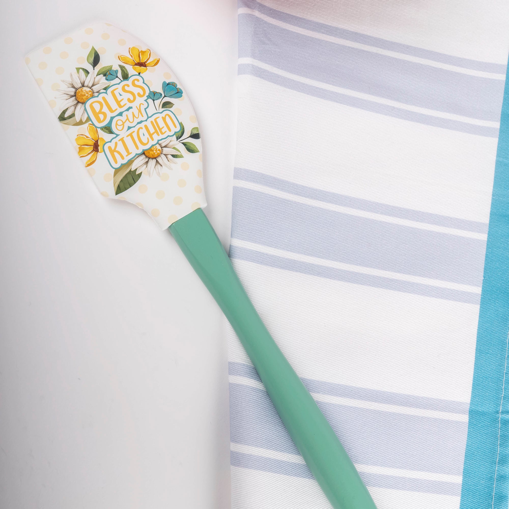 Tea Towel & Spatula Gift Set: Bless Kitchen