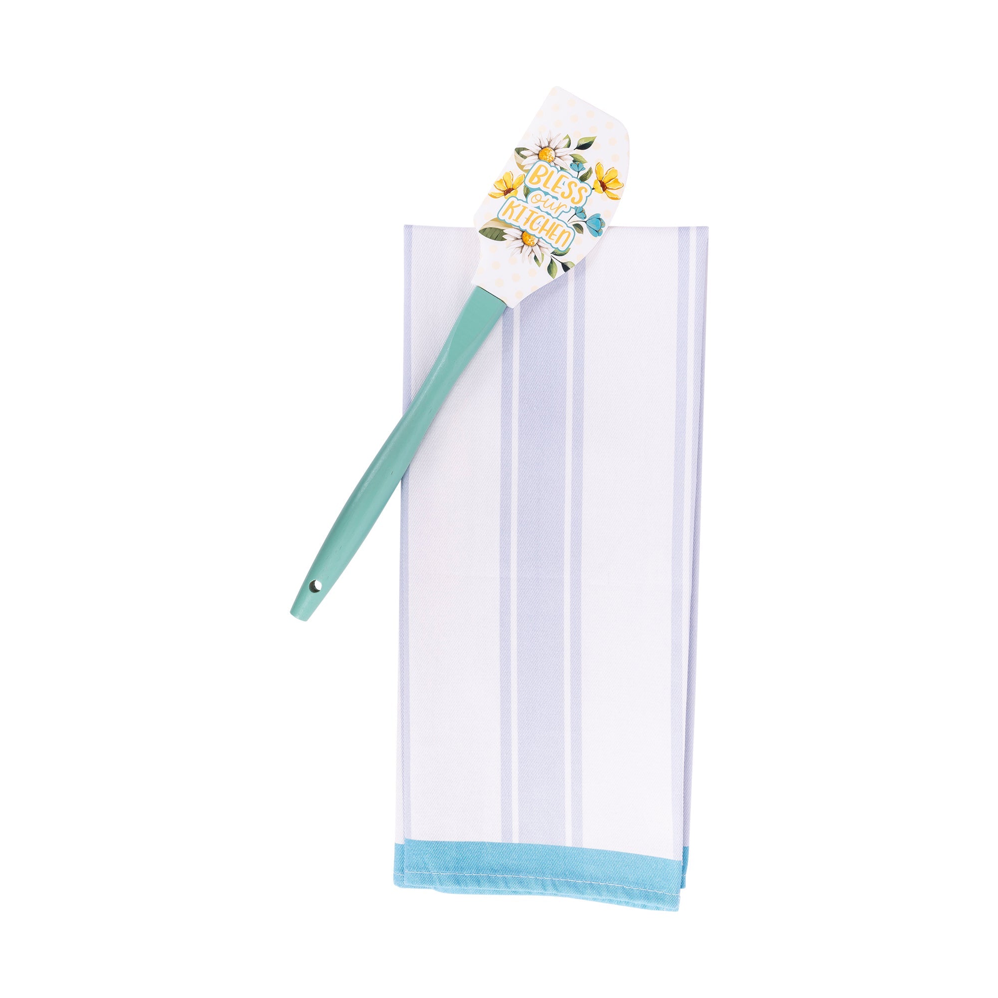 Tea Towel & Spatula Gift Set: Bless Kitchen