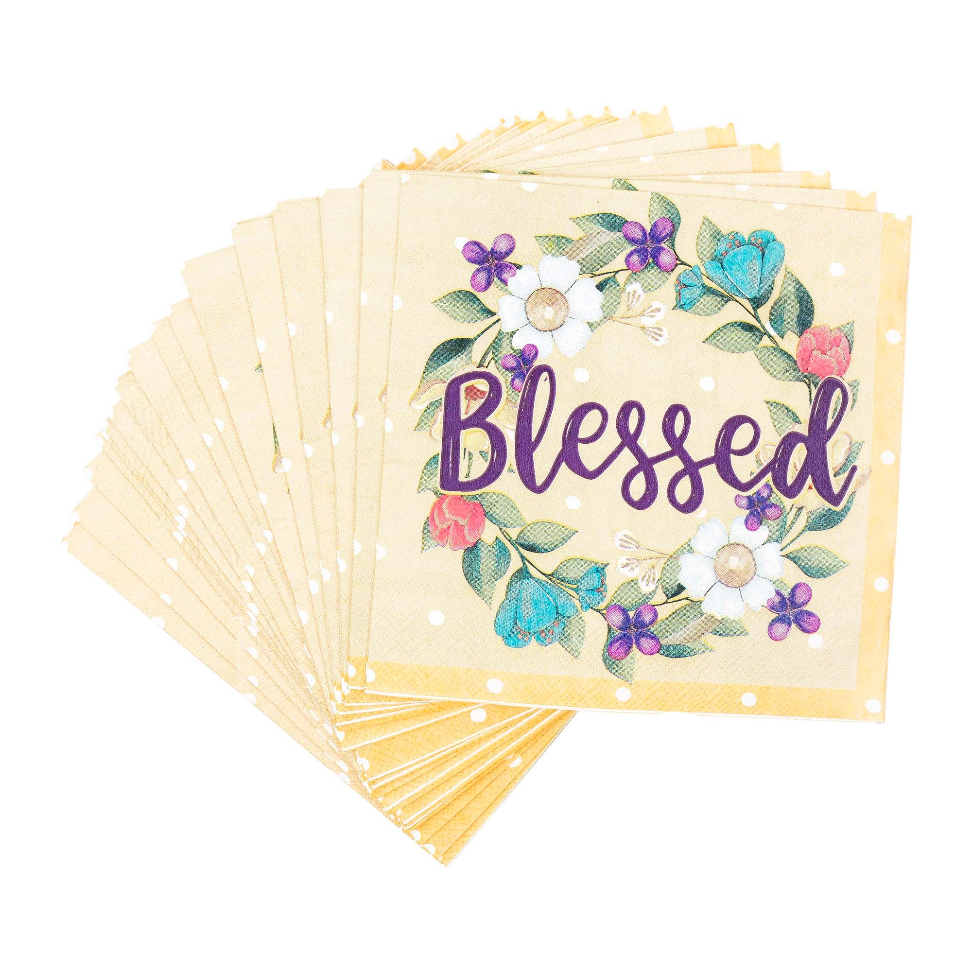 Paper Napkins: Blessed