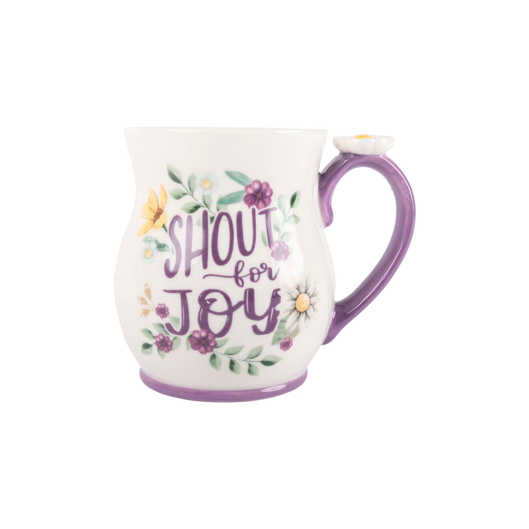 Ceramic Mug & Coaster Set: Shout for Joy