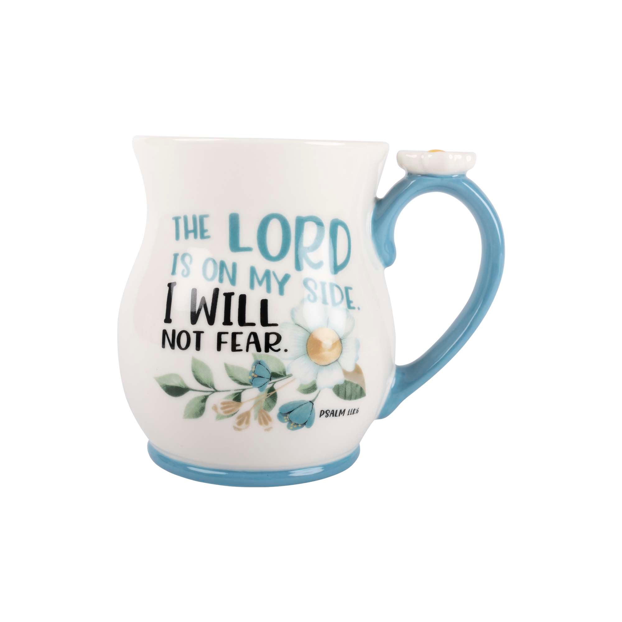 Ceramic Mug & Coaster Set: On My Side (Psalm 118:6)