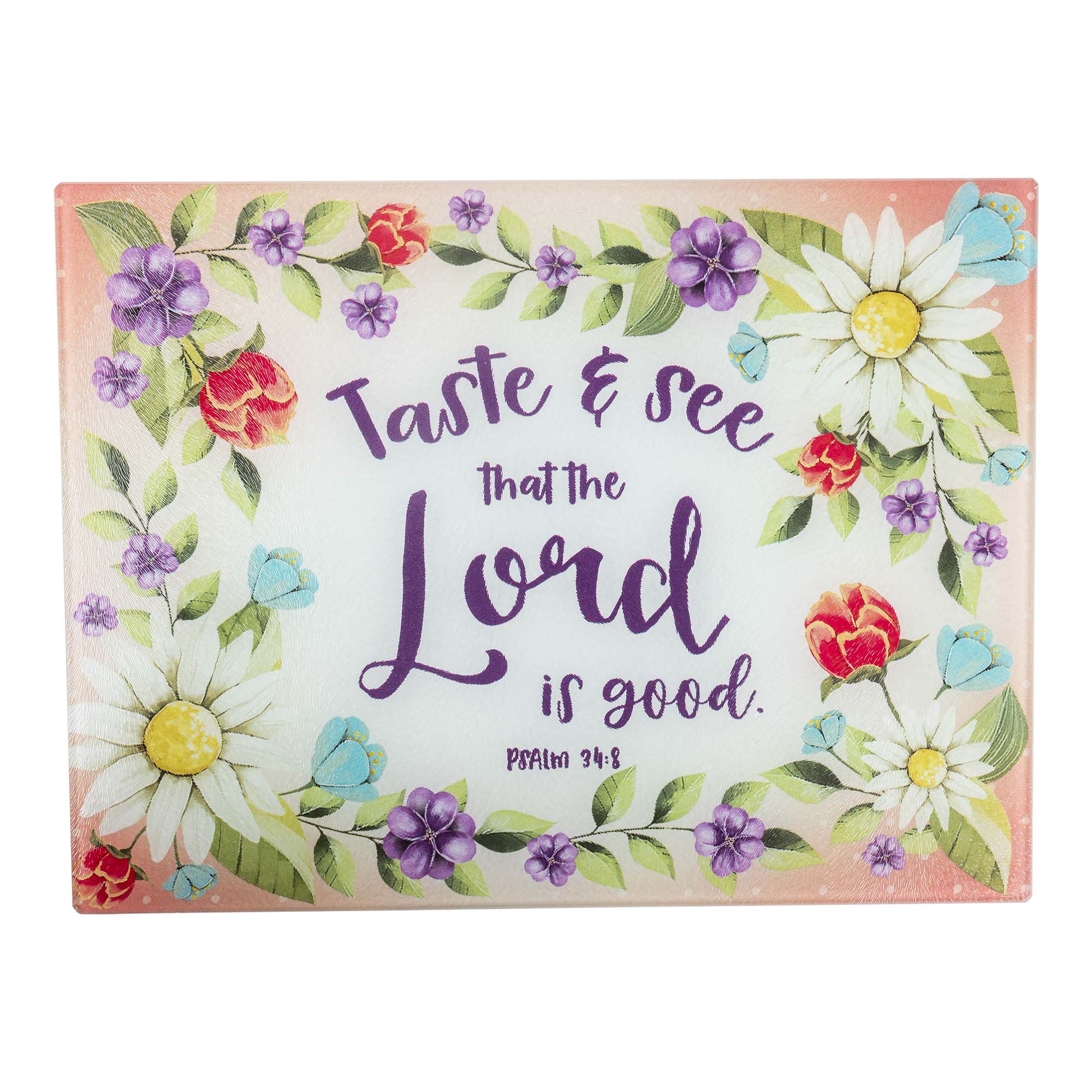 Cutting Board: Taste & See, Psalm 34:8