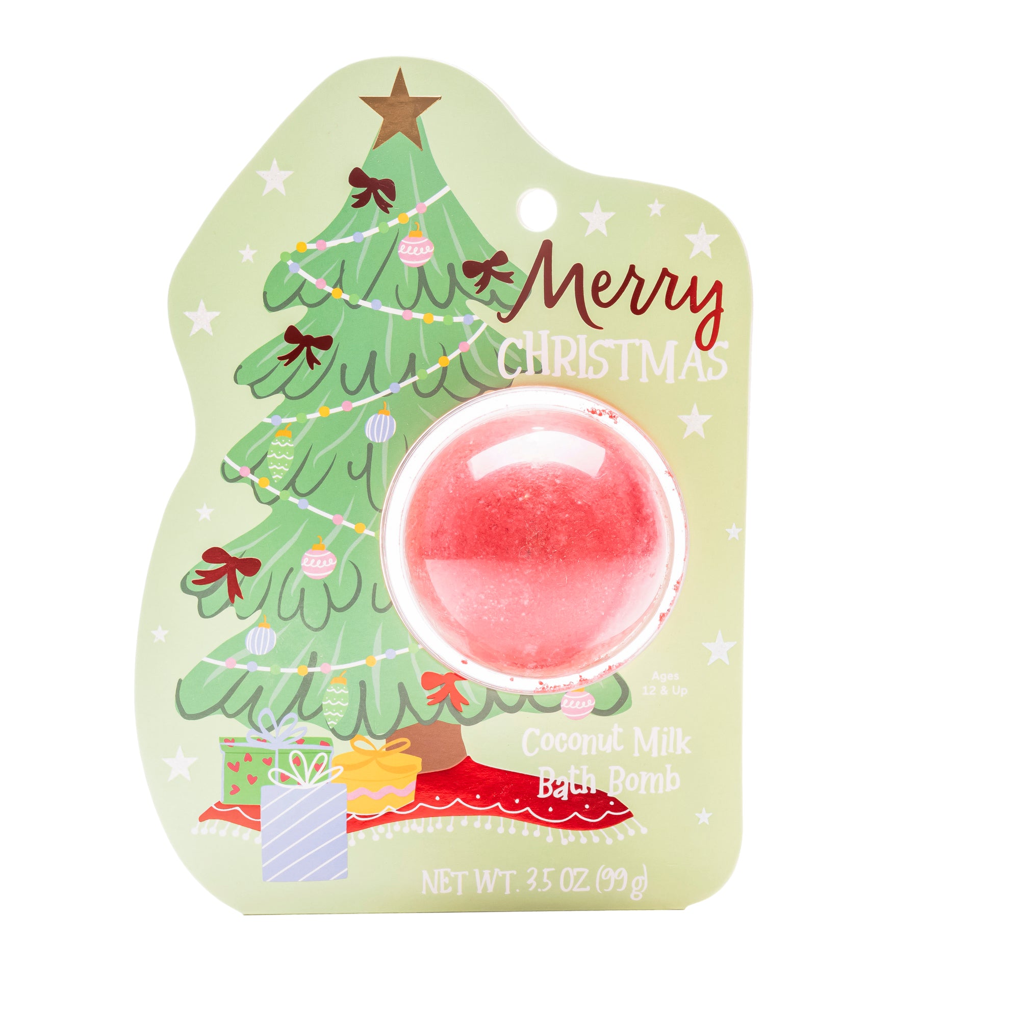 Christmas Tree Clamshell Bath Bomb