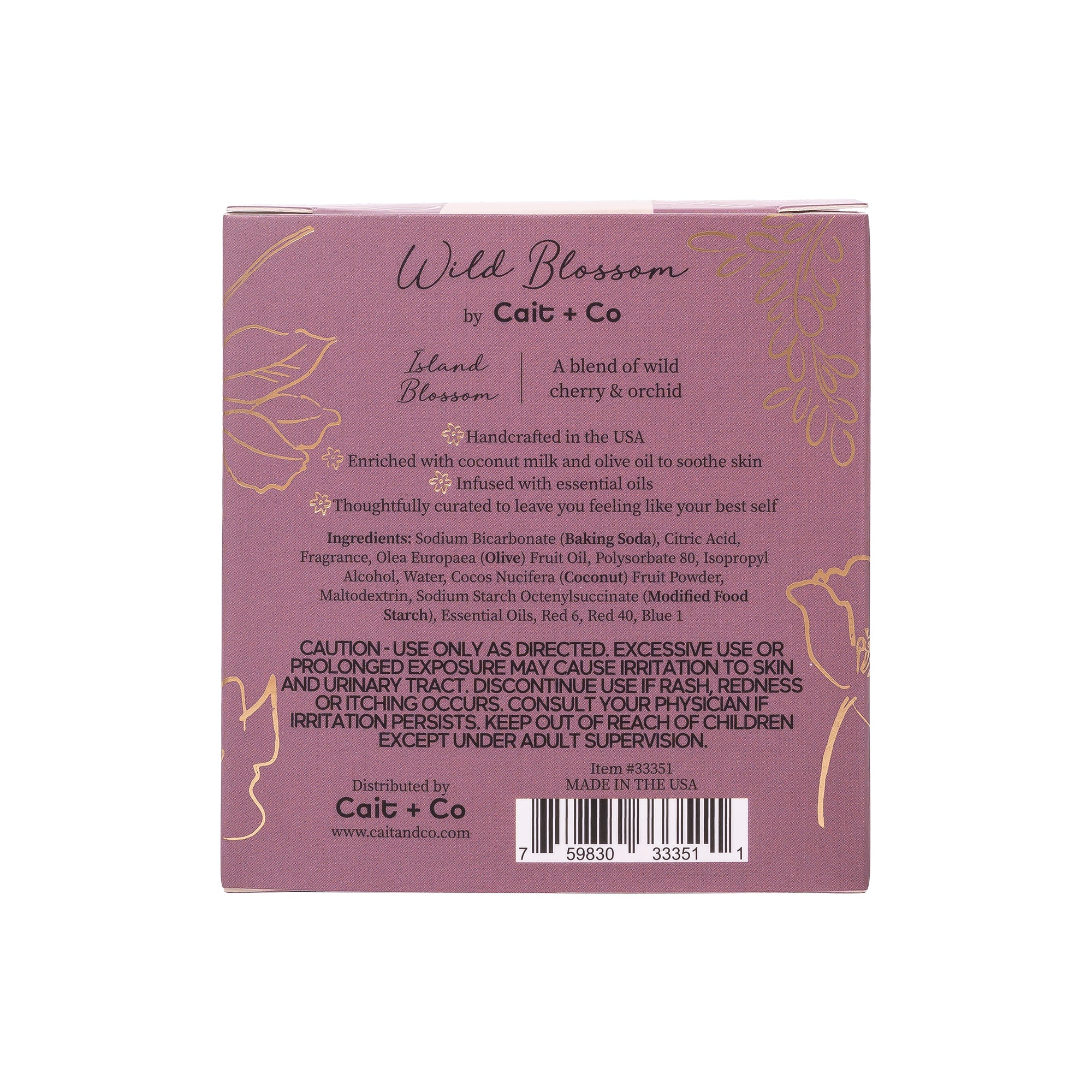 Wild Blossom Soothing Bath Bomb - Island Blossom