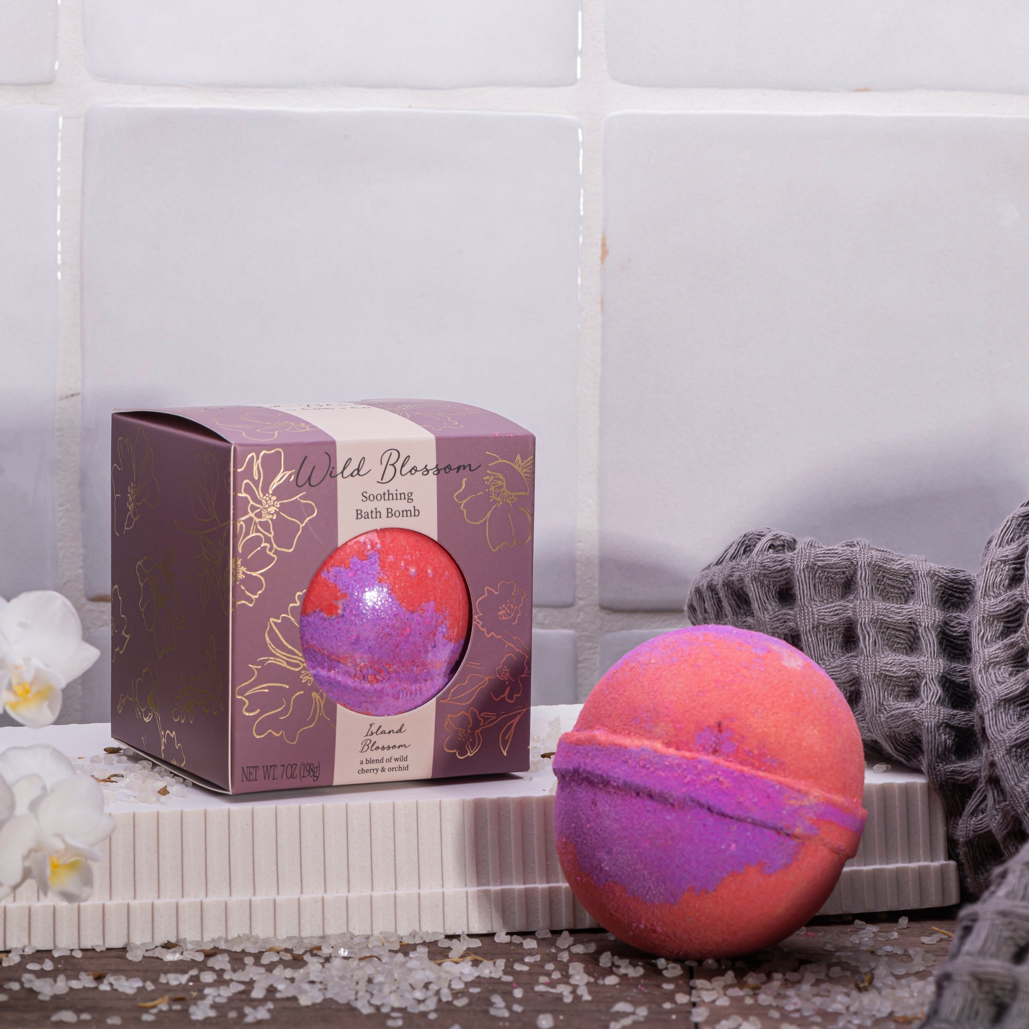 Wild Blossom Soothing Bath Bomb - Island Blossom