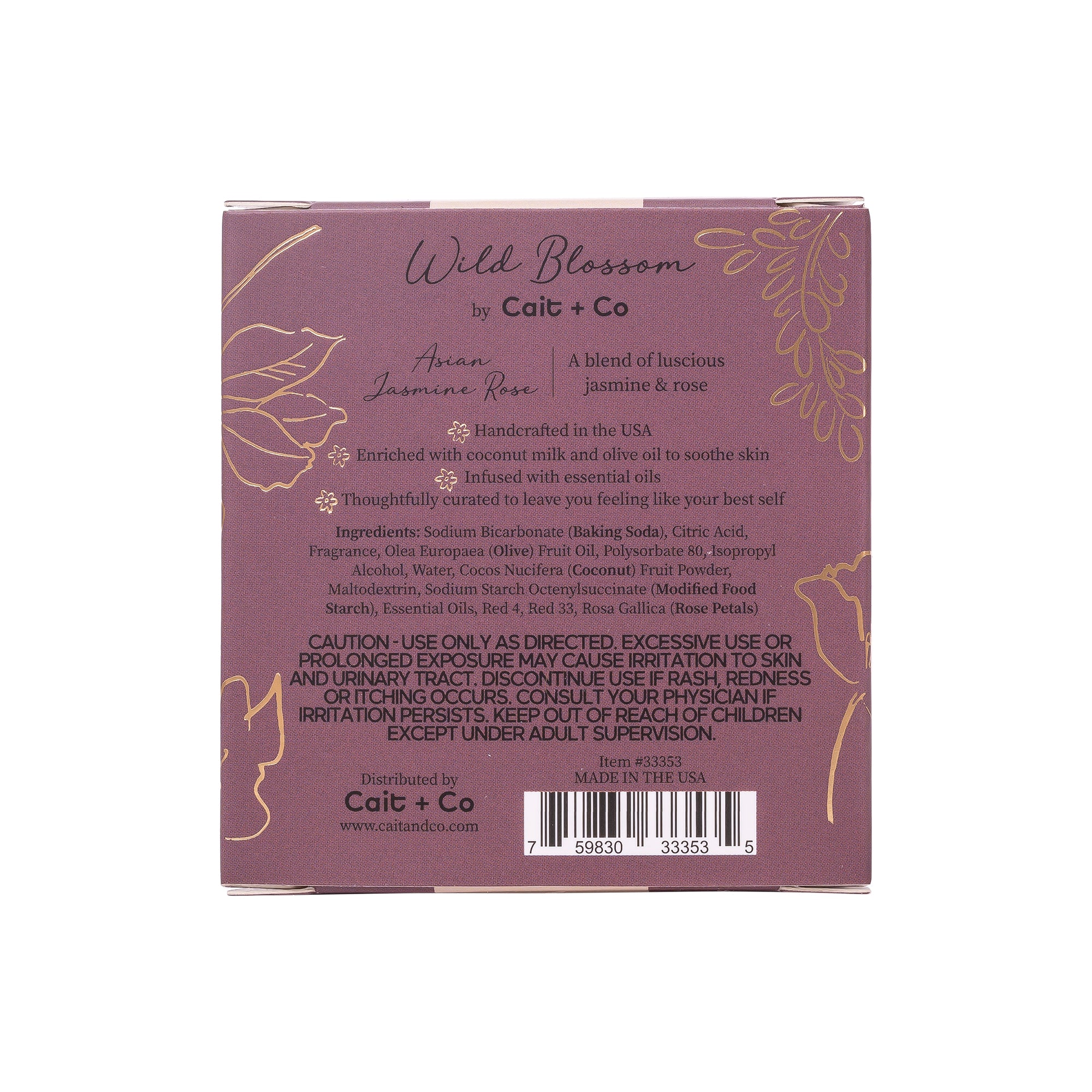 Wild Blossom Soothing Bath Bomb - Asian Jasmine Rose