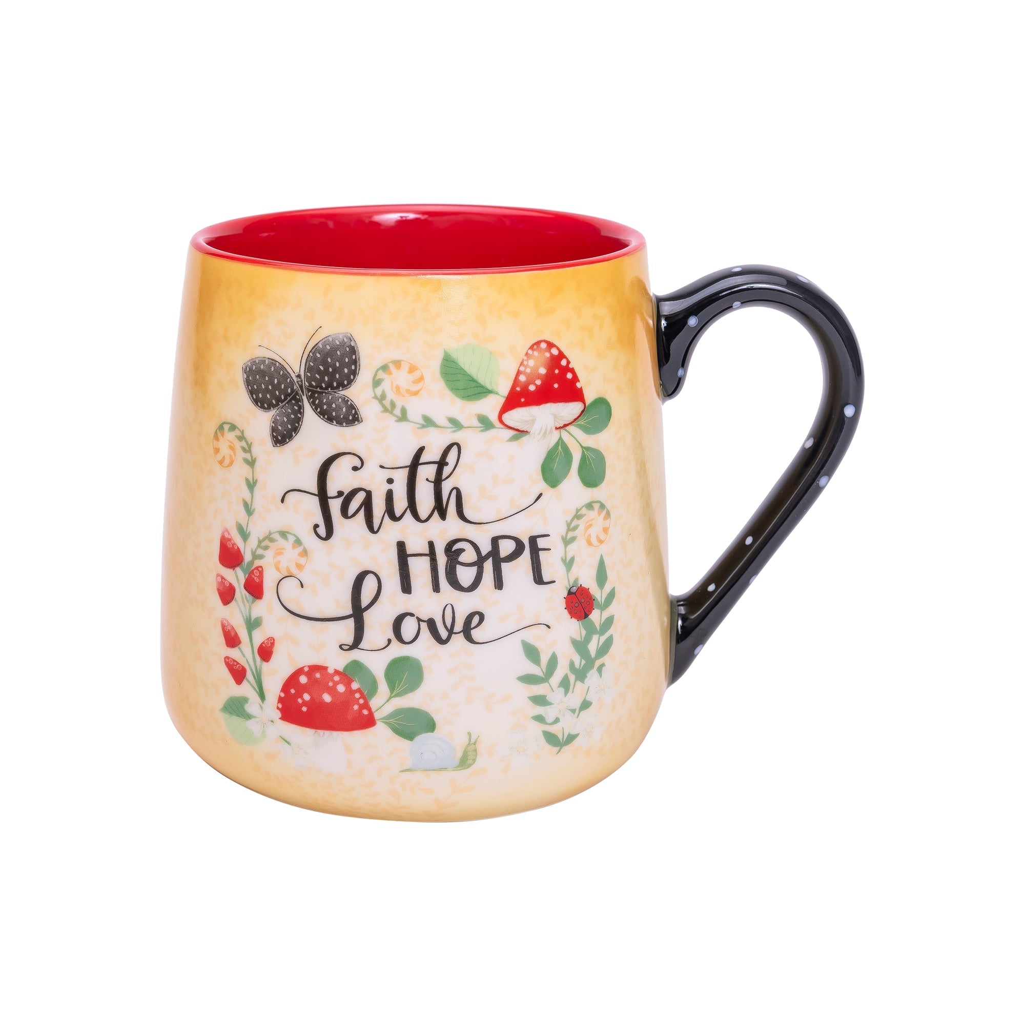 Mug: Merry Mushroom; Faith Hope Love