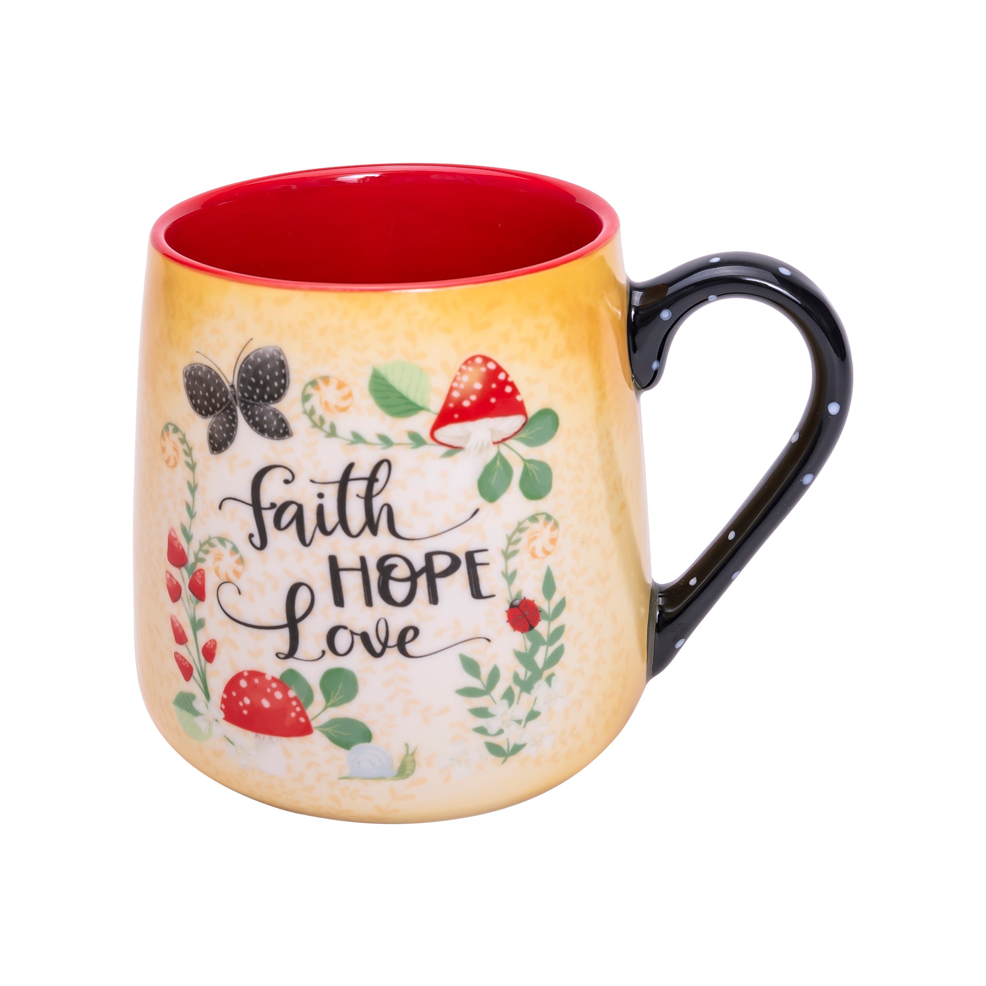 Mug: Merry Mushroom; Faith Hope Love