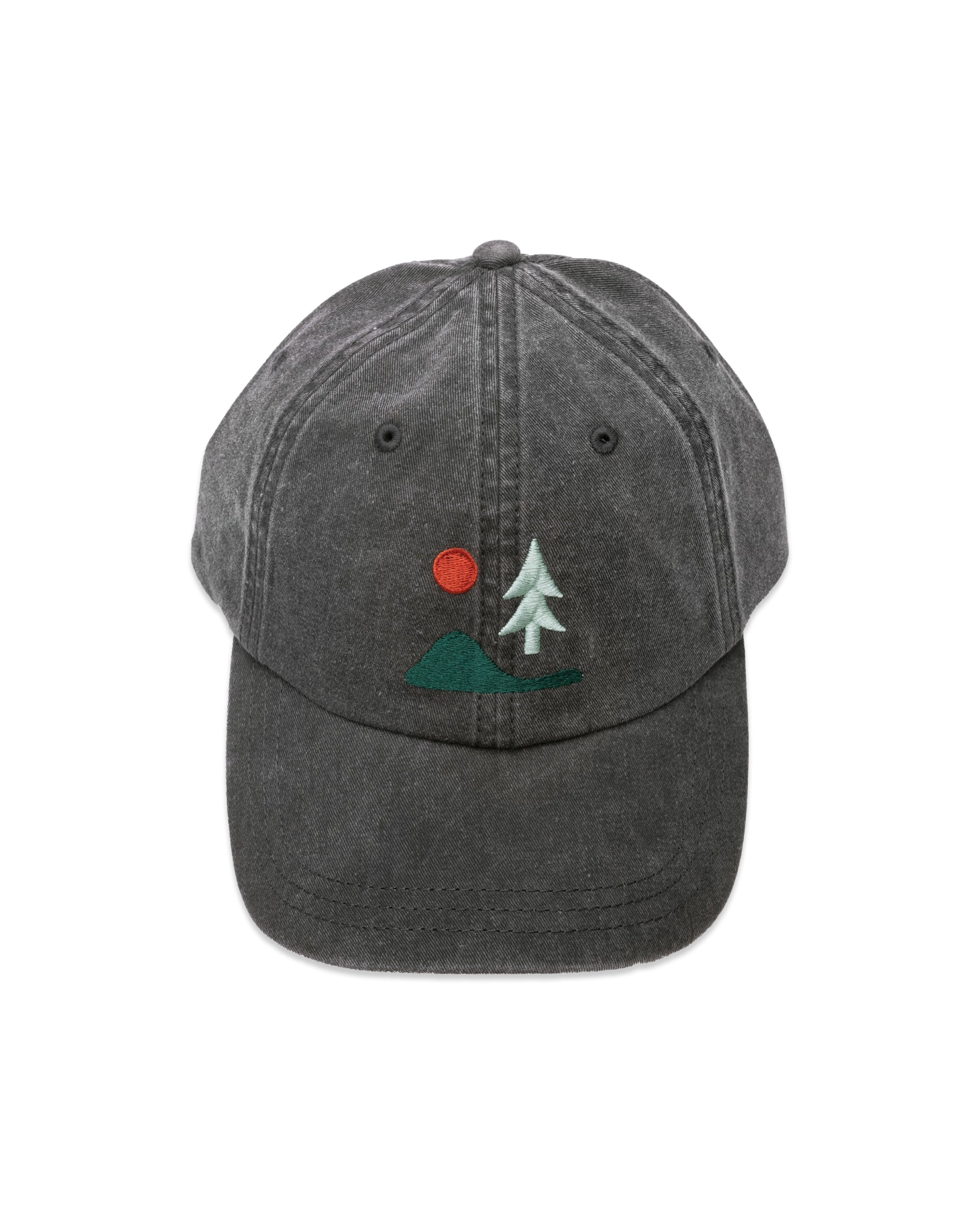 Lone Pine Dad Hat | Faded Black