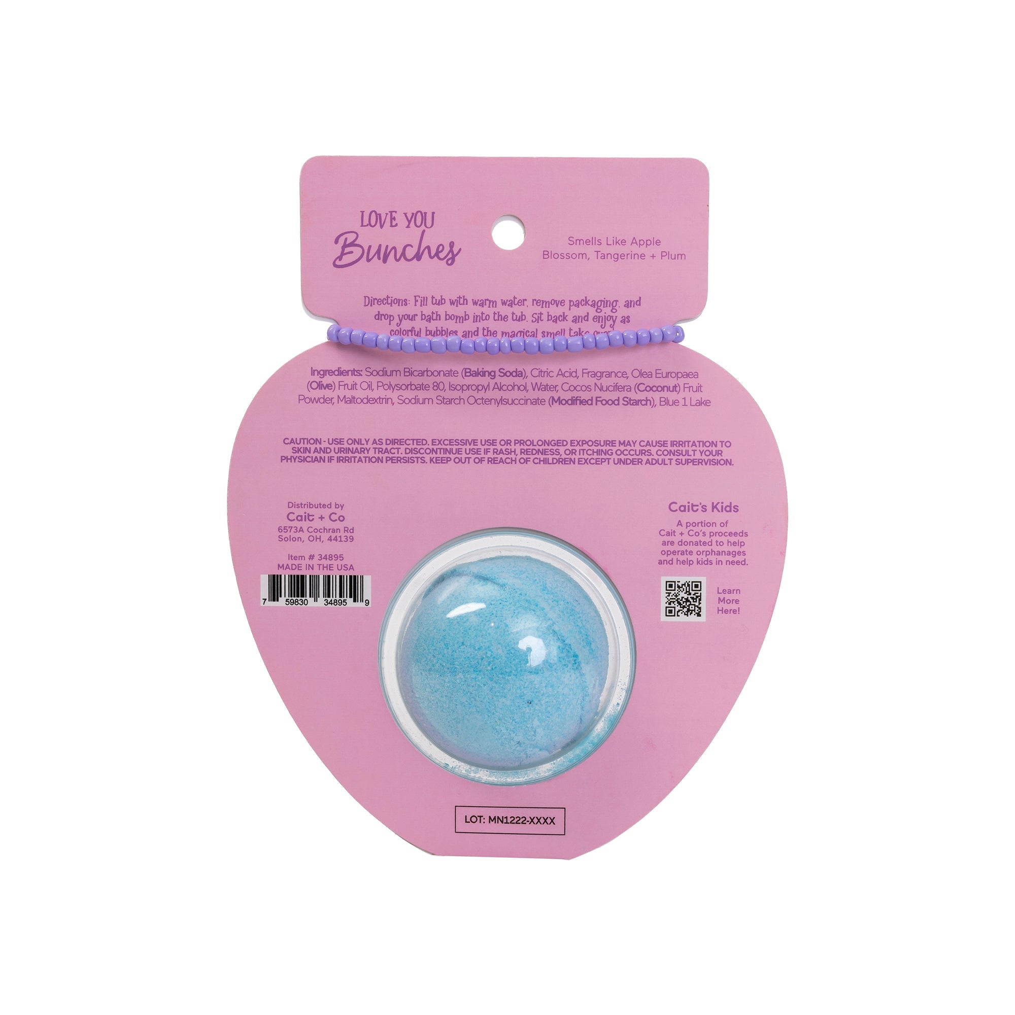 Friendship Bracelet Bath Bomb - Love You Bunches | Forever Young
