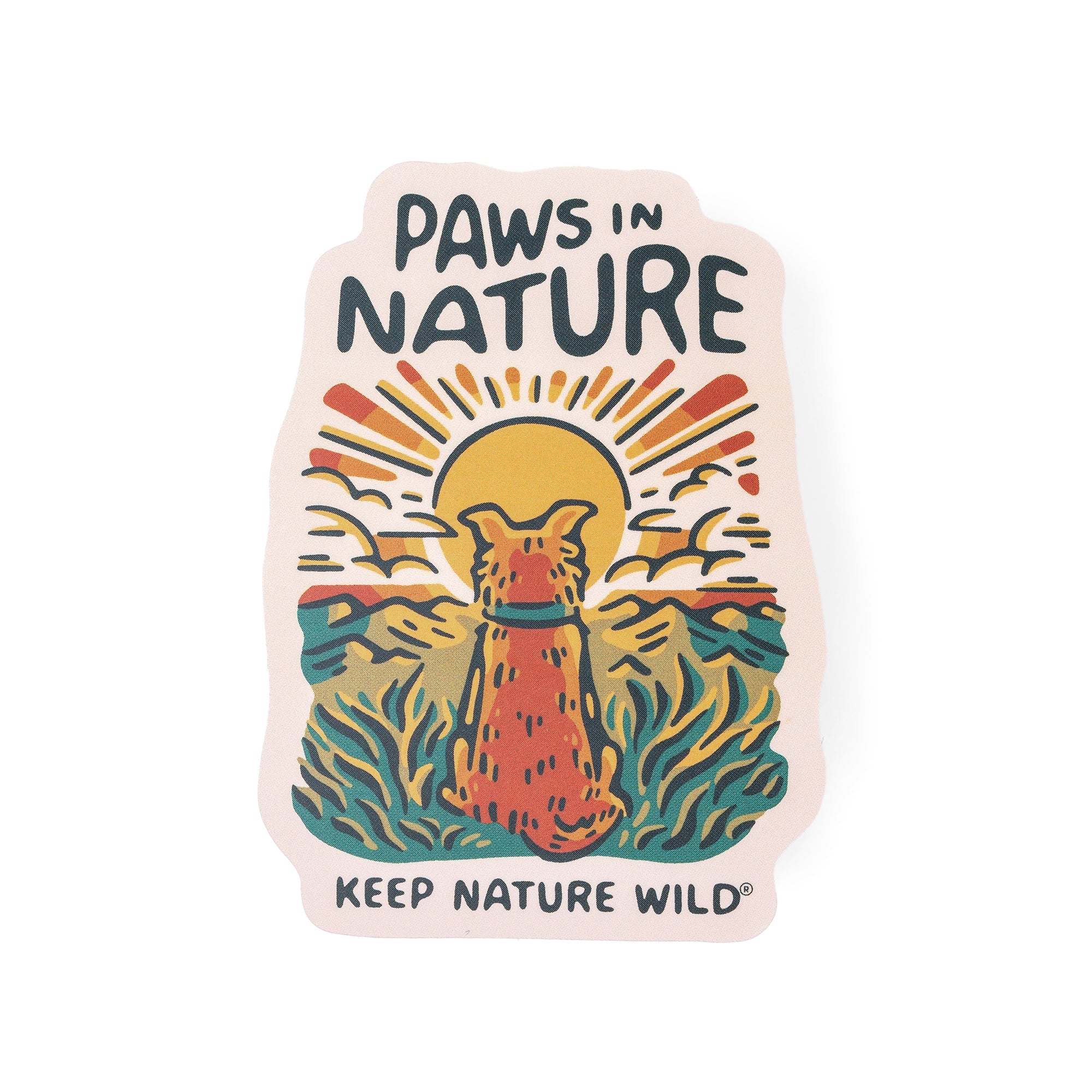 Dog Paws in Nature | Sticker