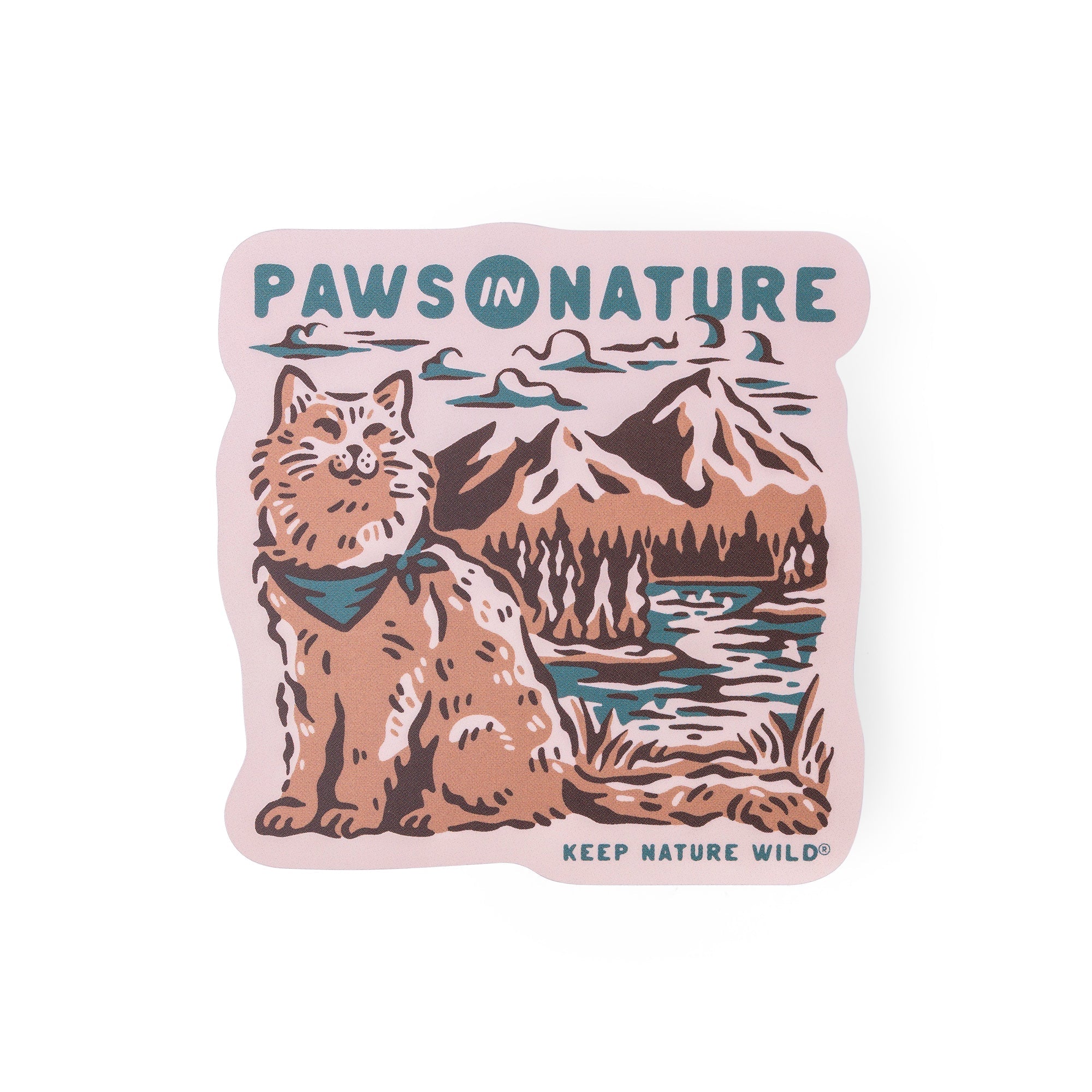 Cat Paws in Nature | Sticker