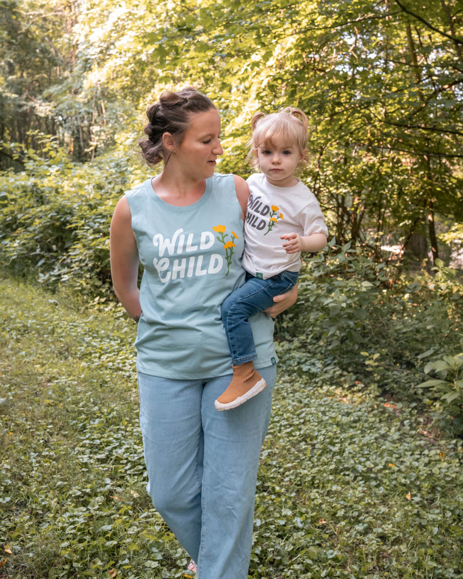 Wild Child Women's Muscle Tank | Morning Mist
