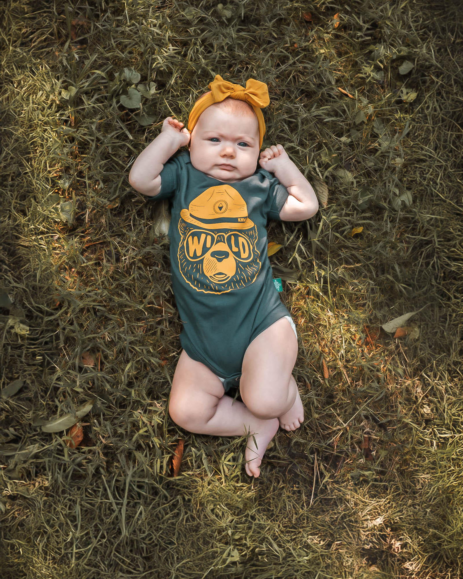 Wildbear Baby Bodysuit | Coal