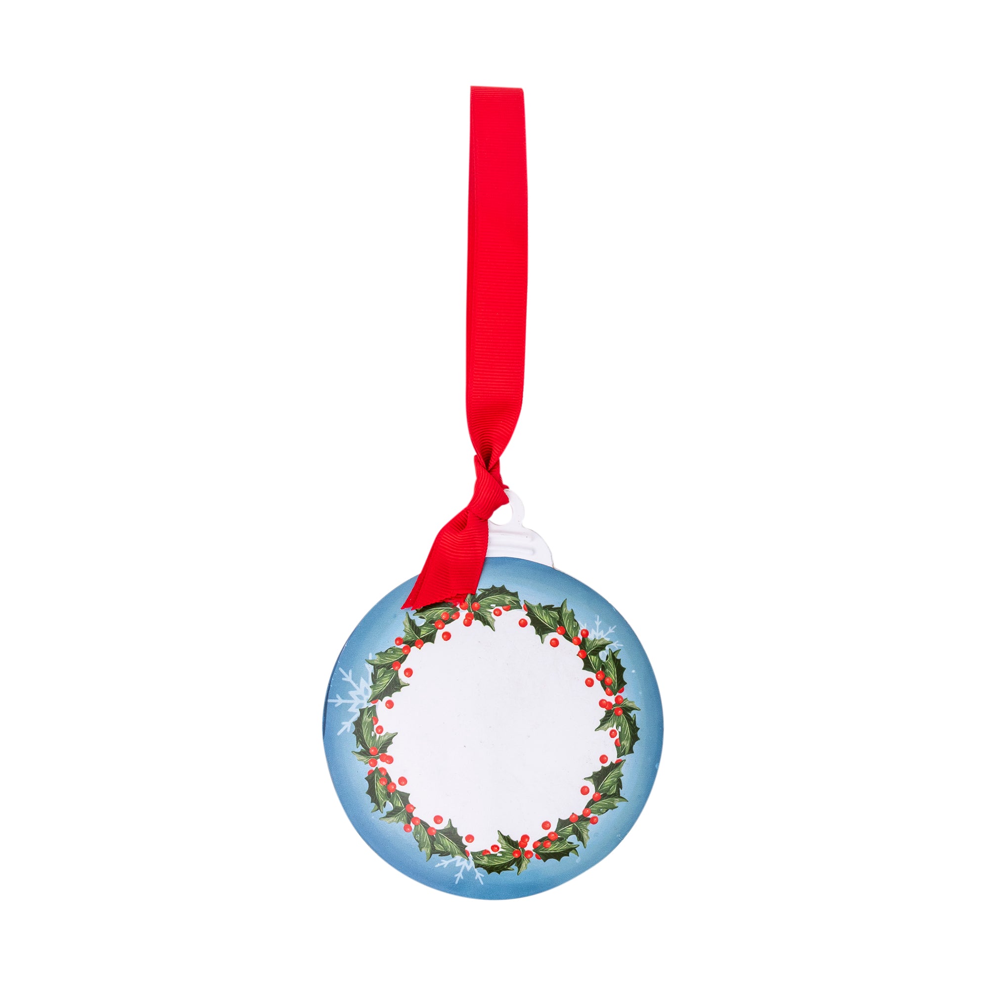 Metal Ornament: Merry Christmas (Snowman)