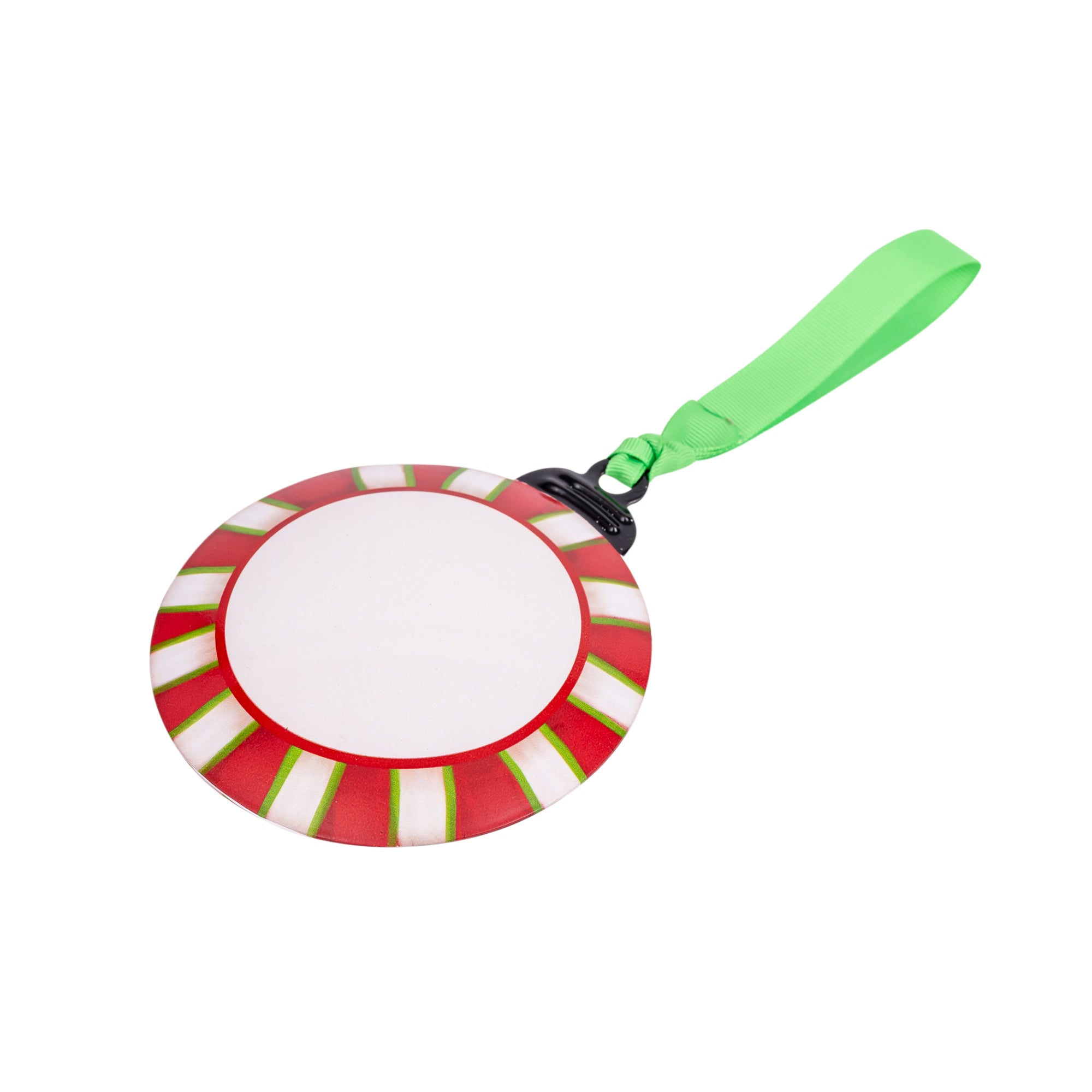 Metal Ornament: Ho Ho Ho (Santa)